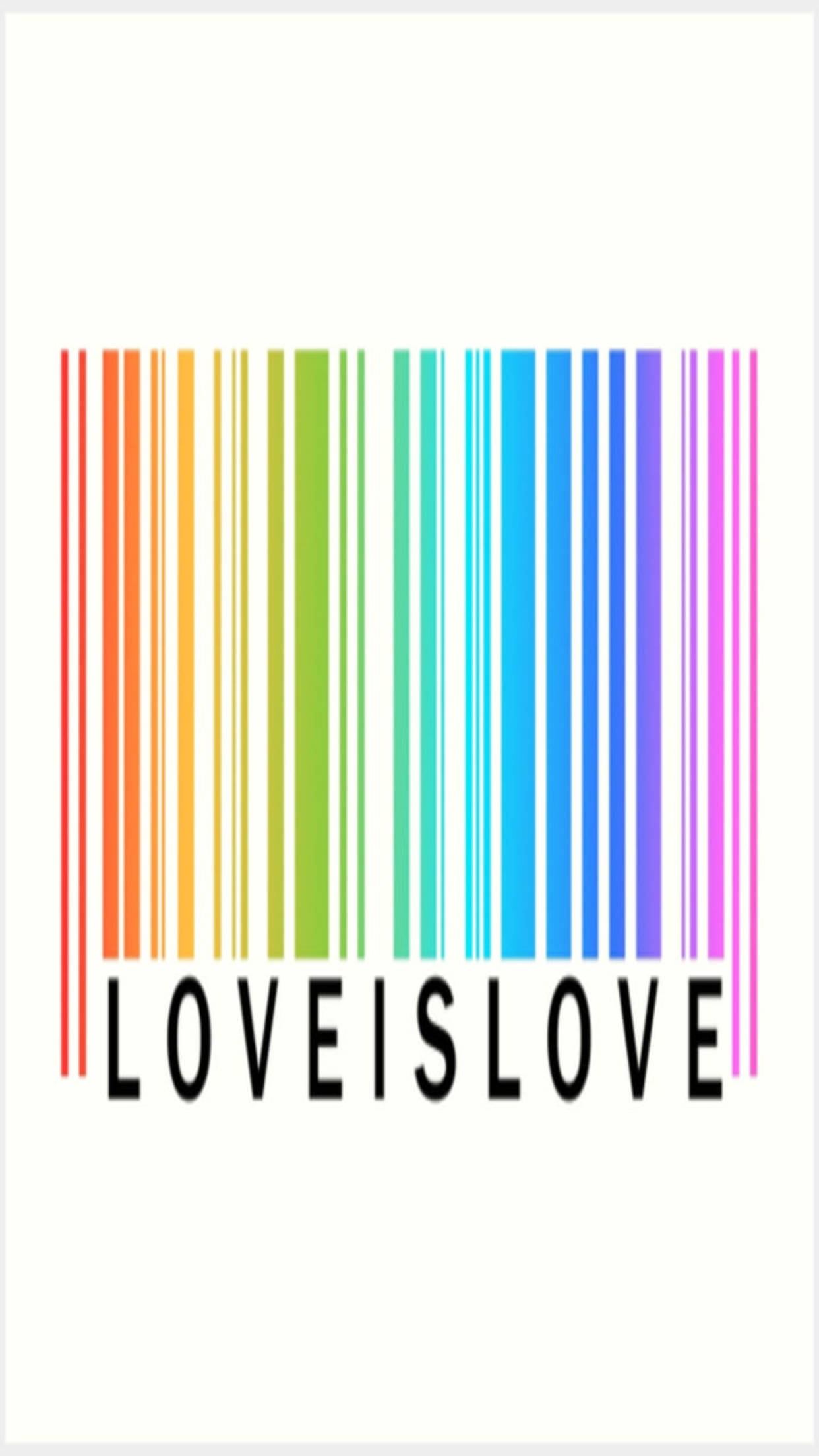 Telefon LGBT Cod de Bare Colorat Fundal