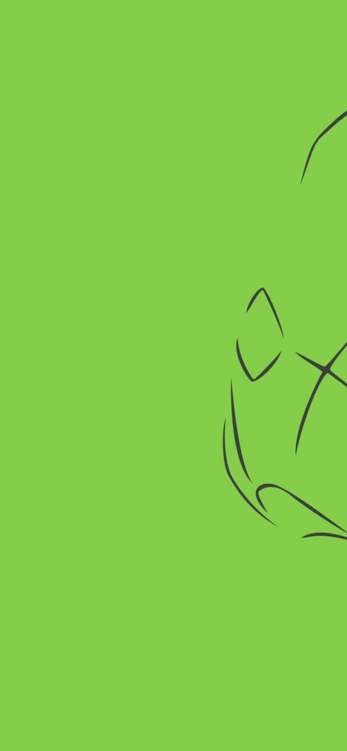 Telefon Metapod Estetic Minimalist Verde Fundal