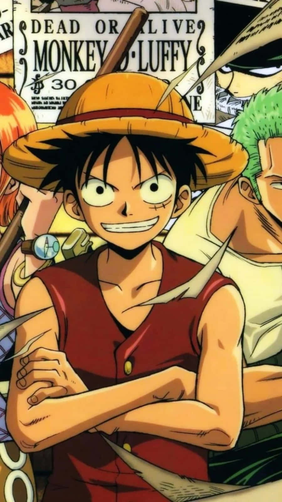 Telefon Monkey D Luffy Anime Fundal