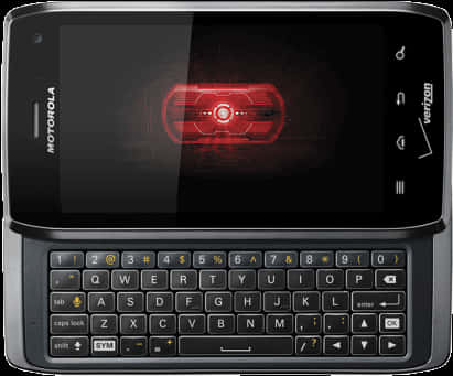 Telefon Motorola Droid cu tastatură Fundal