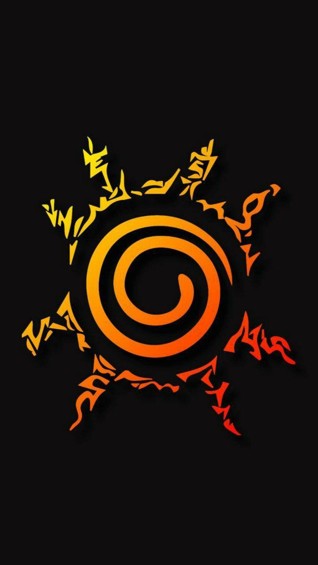 Telefon Naruto cu Sigiliul Soarelui Fundal