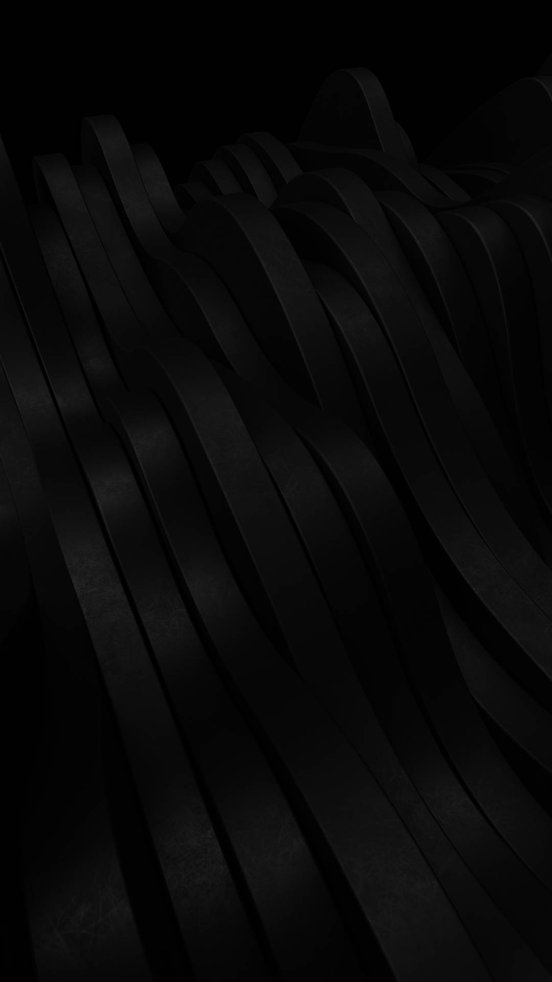 Telefon Negru Minimalist 3D Abstract — Galaxy s10 plus GIF Fundal