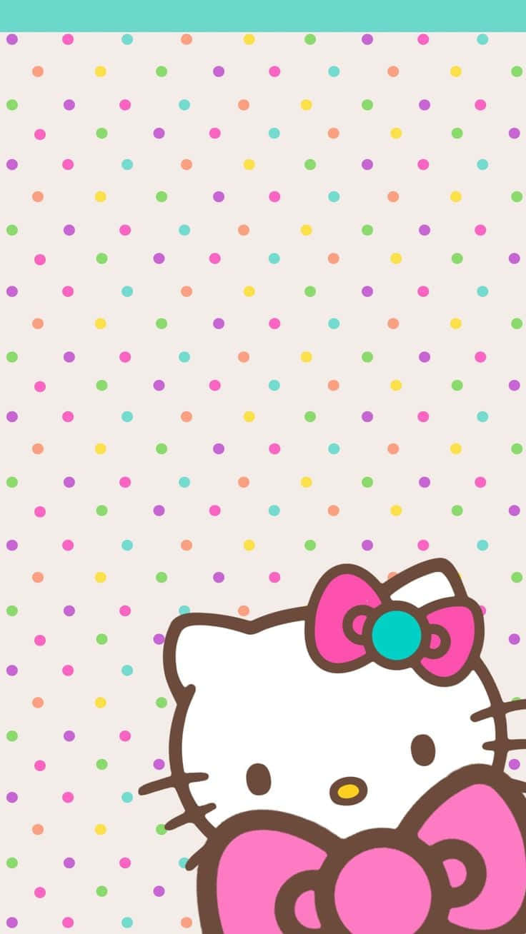 Telefon Sanrio cu buline Fundal