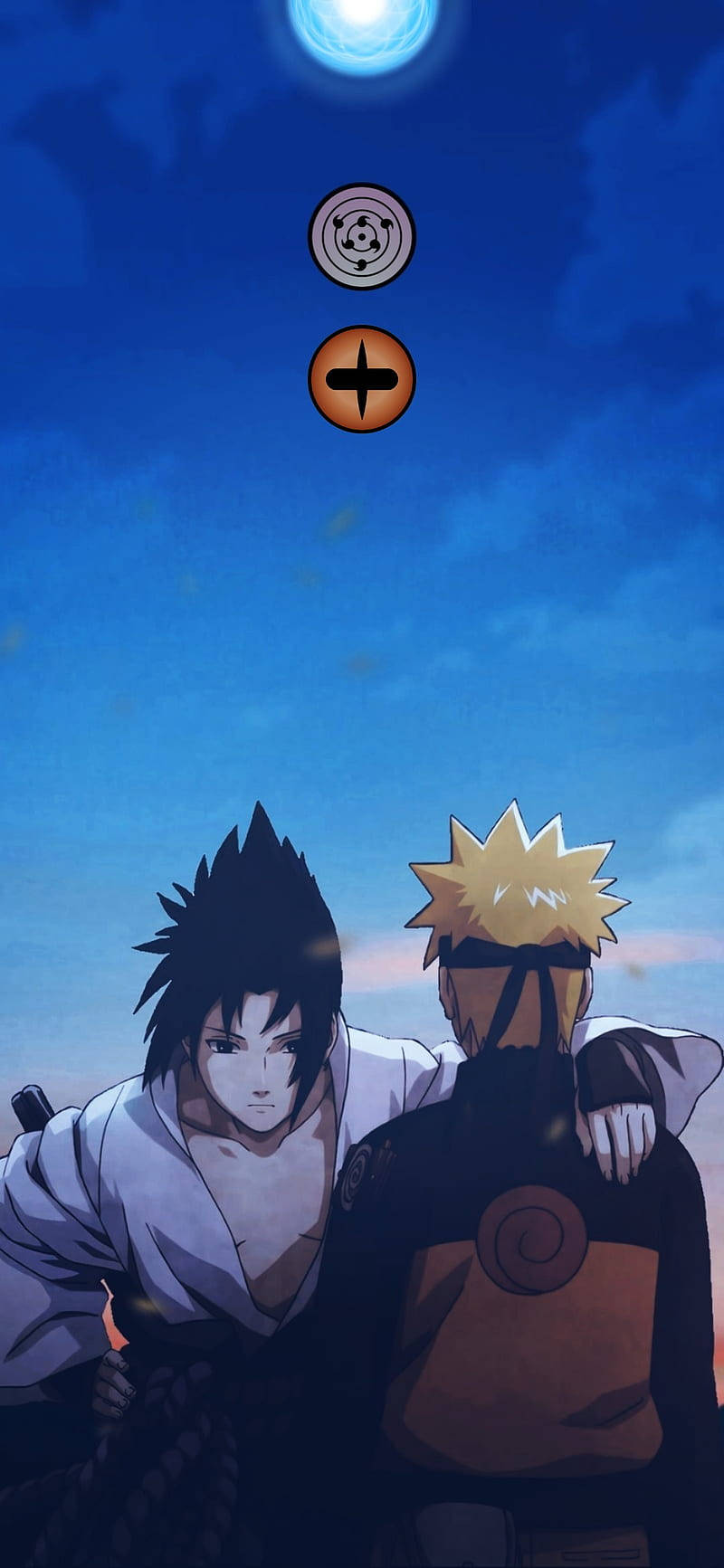 Telefon Sasuke și Naruto Fundal