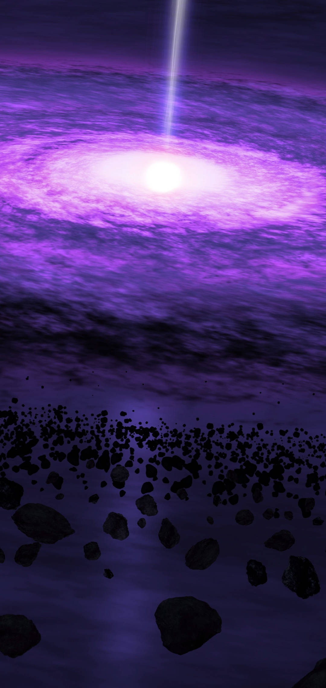 Telefon Spațial Quasar Violet Fundal
