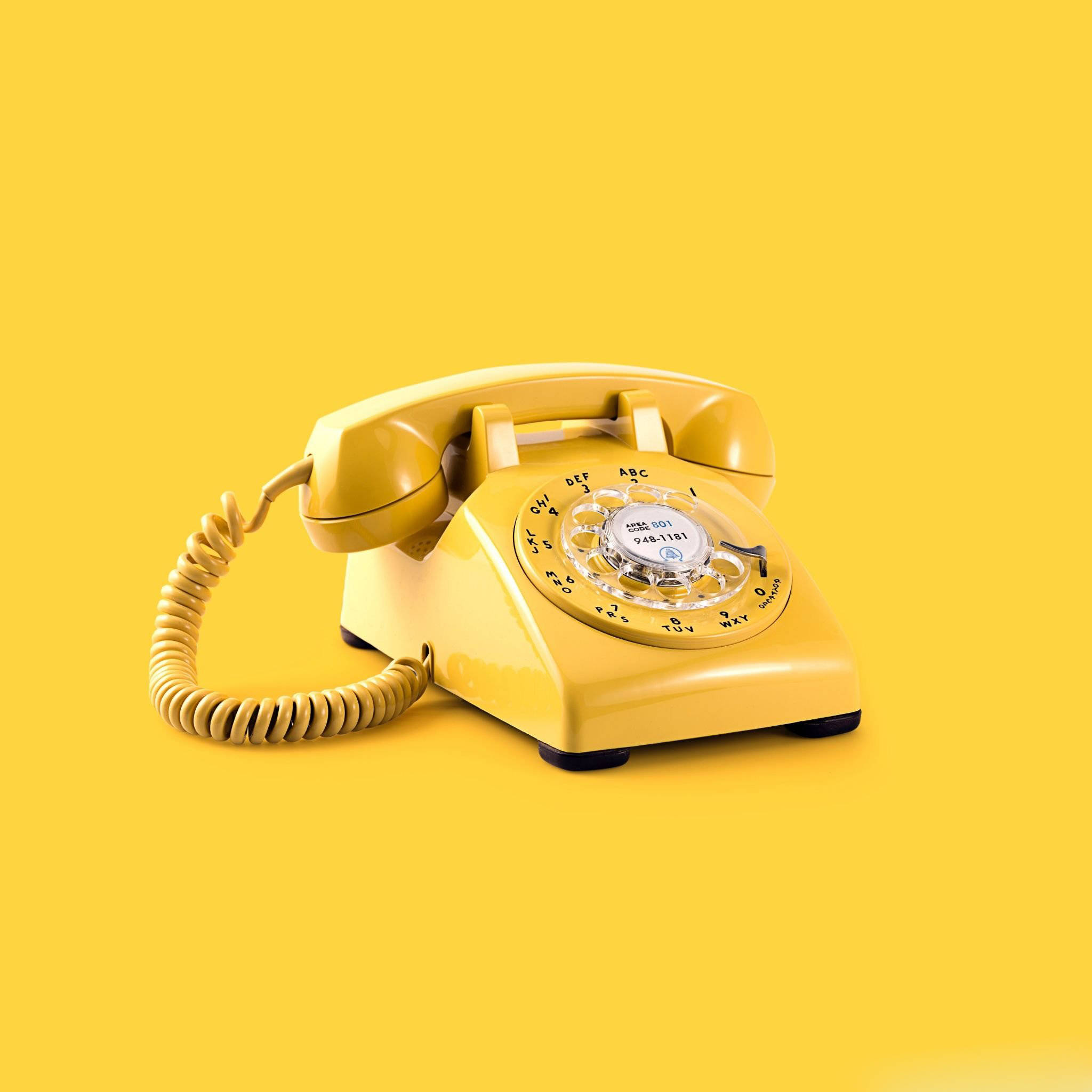 Telefon Vintage Estetic pentru iPad Fundal