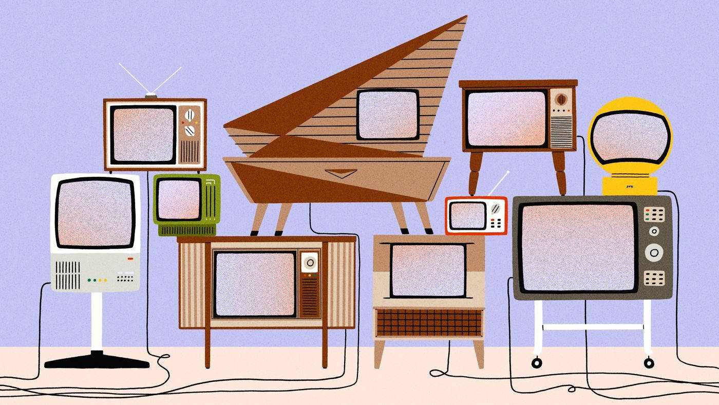 Televizoare Retro Vintage Estetice Fundal