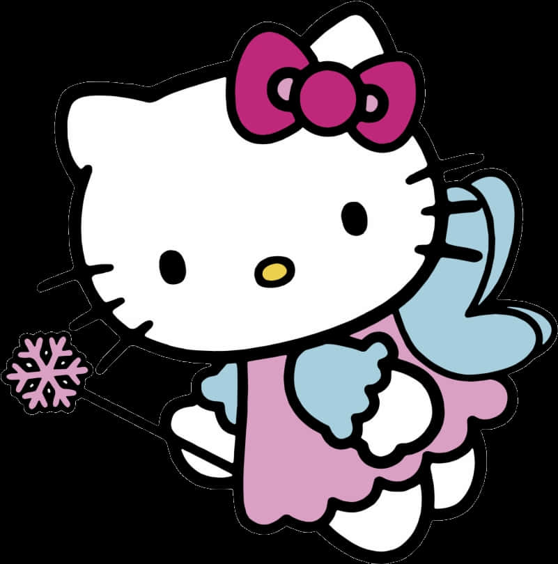 Tema de iarnă Hello Kitty Fundal