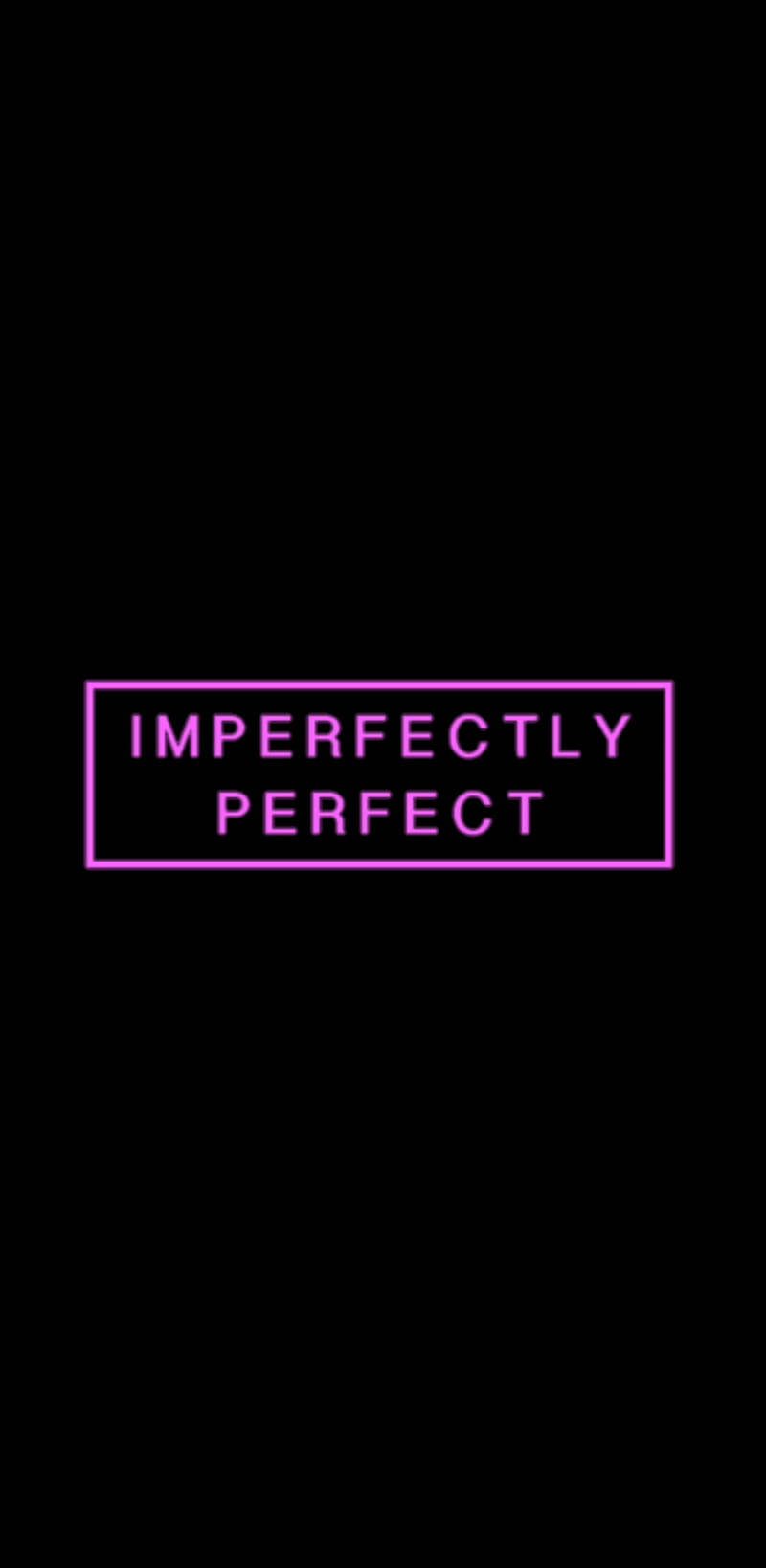 Temă întunecată cu neon roz Imperfect Perfect Fundal
