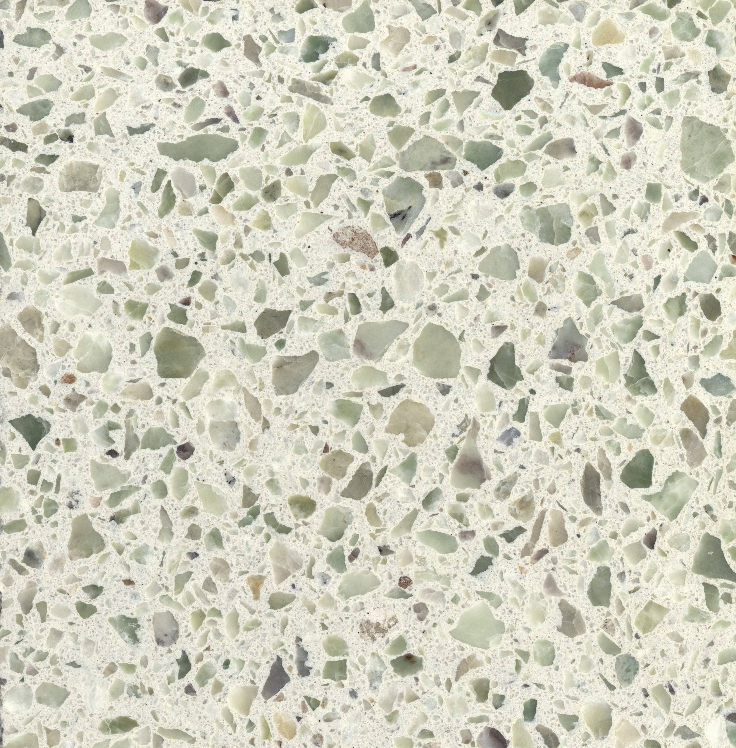 Terrazzo Mosaico cu Lămâie Verde Fundal