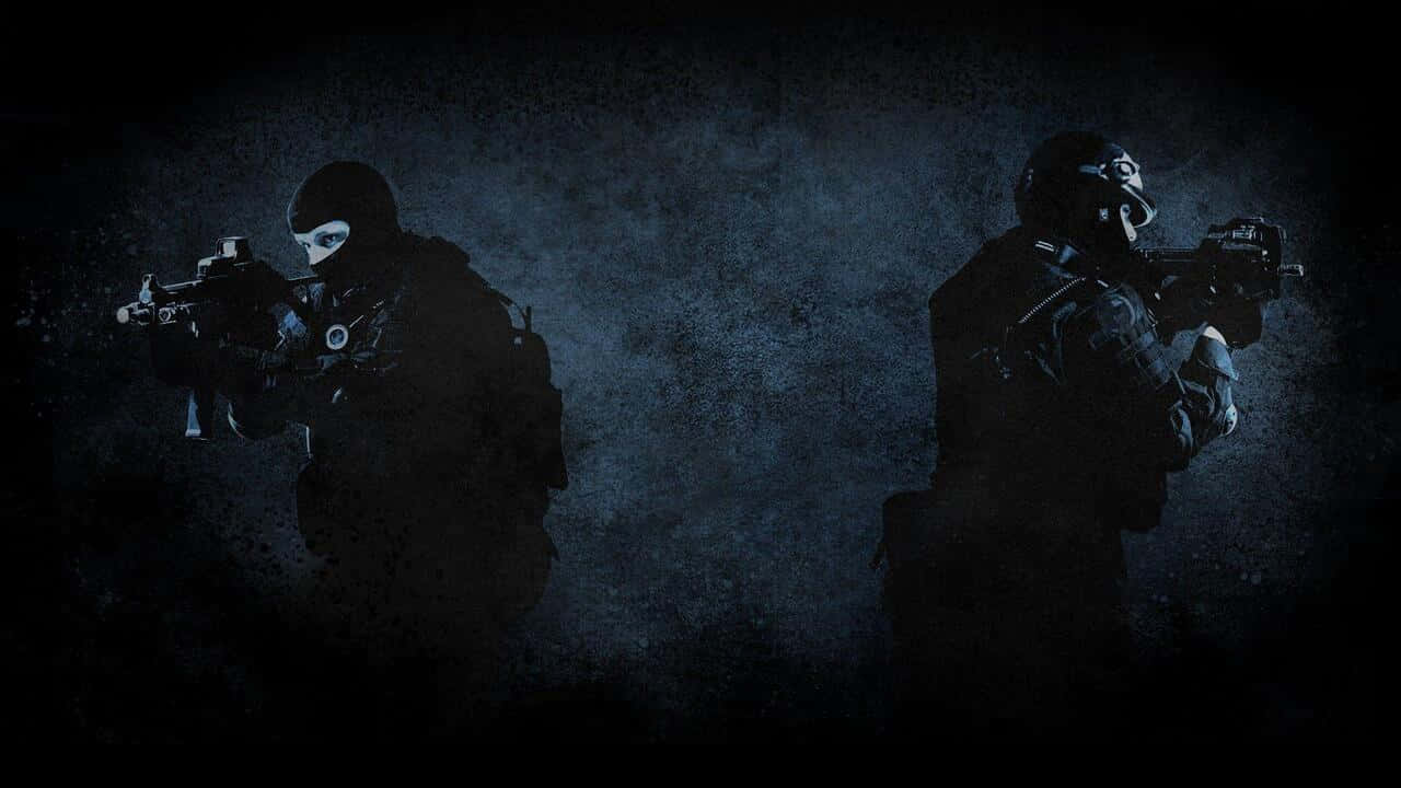Terrorist și antiterorist în albastru închis - fundal 720p Counter-Strike Global Offensive Fundal