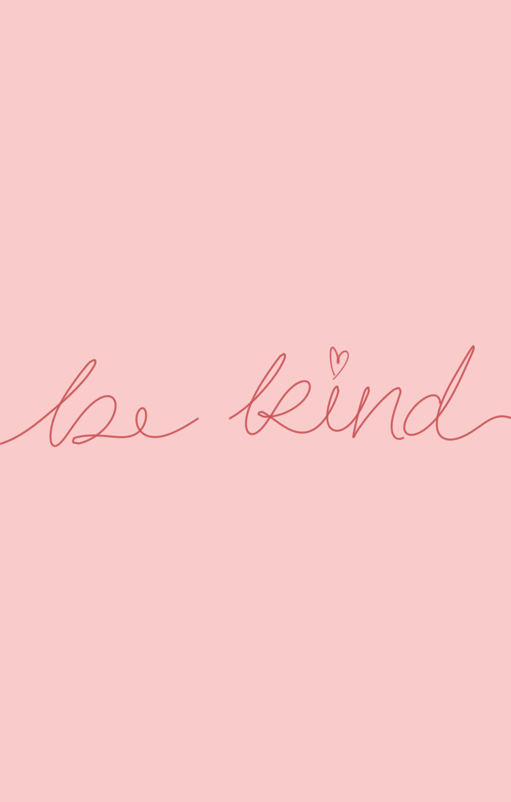 text scris de mână "be kind" pe fundal roz Fundal