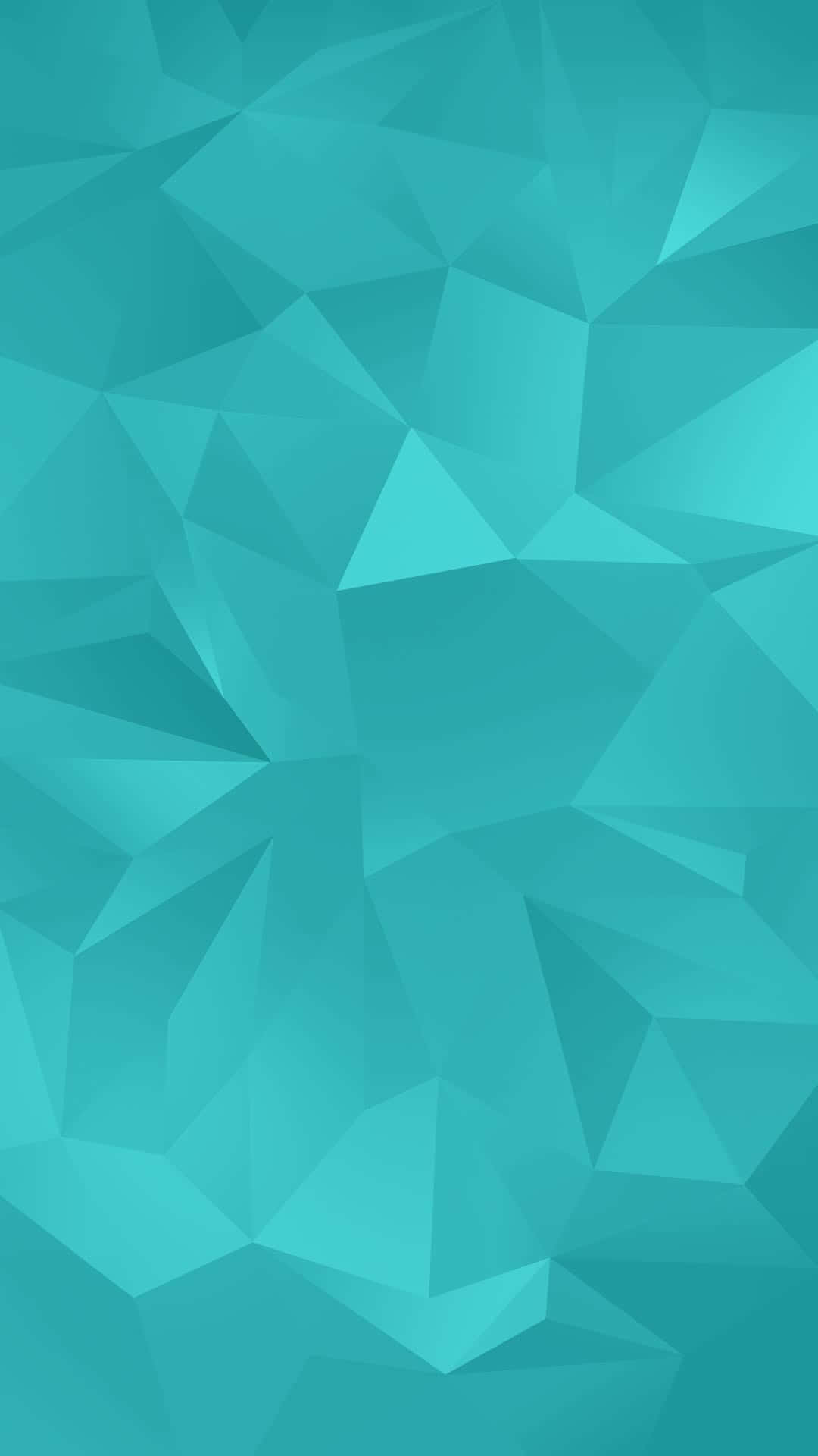 Textură poligonală turquoise Galaxy S5 Fundal