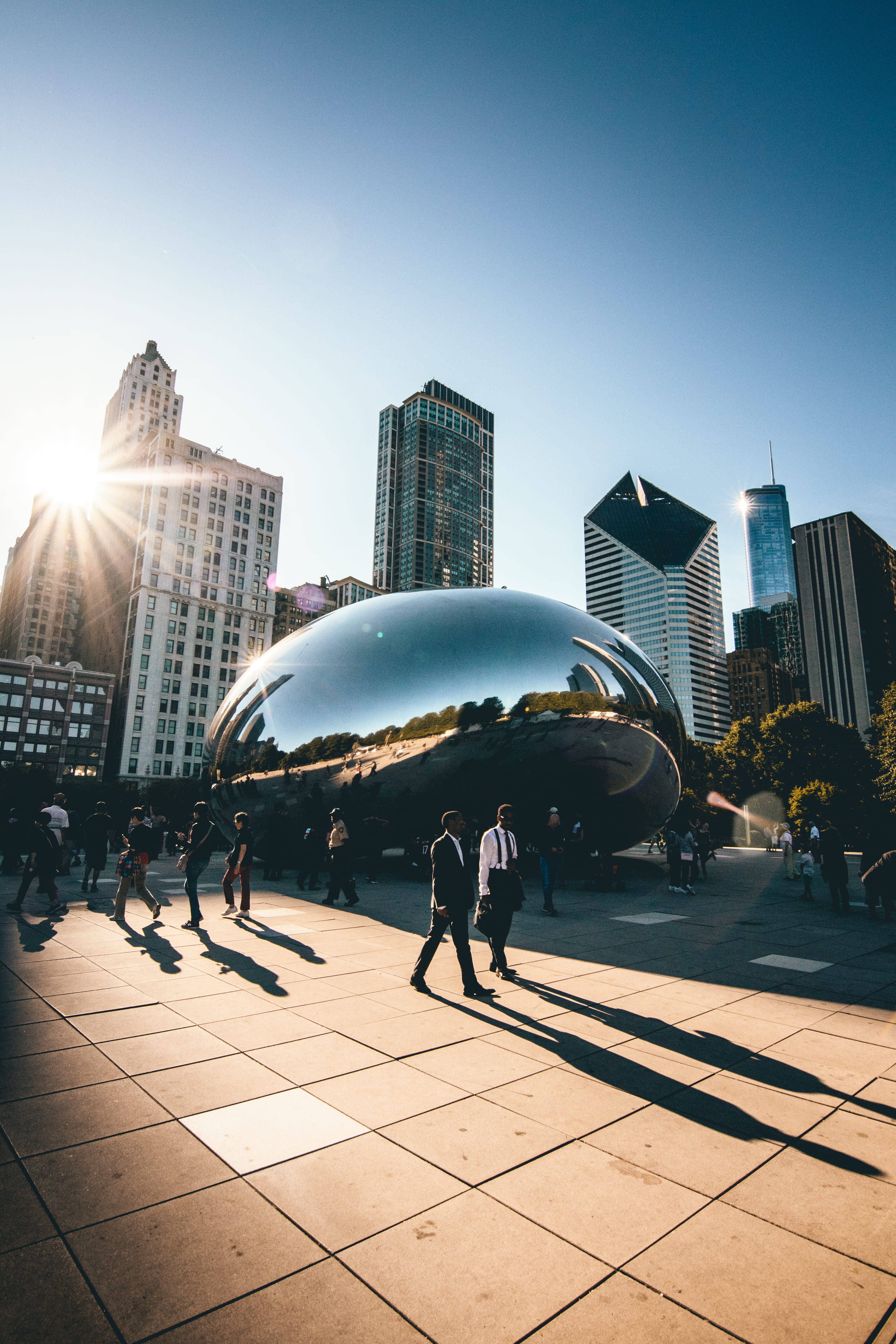 The Bean însorit Chicago Fundal