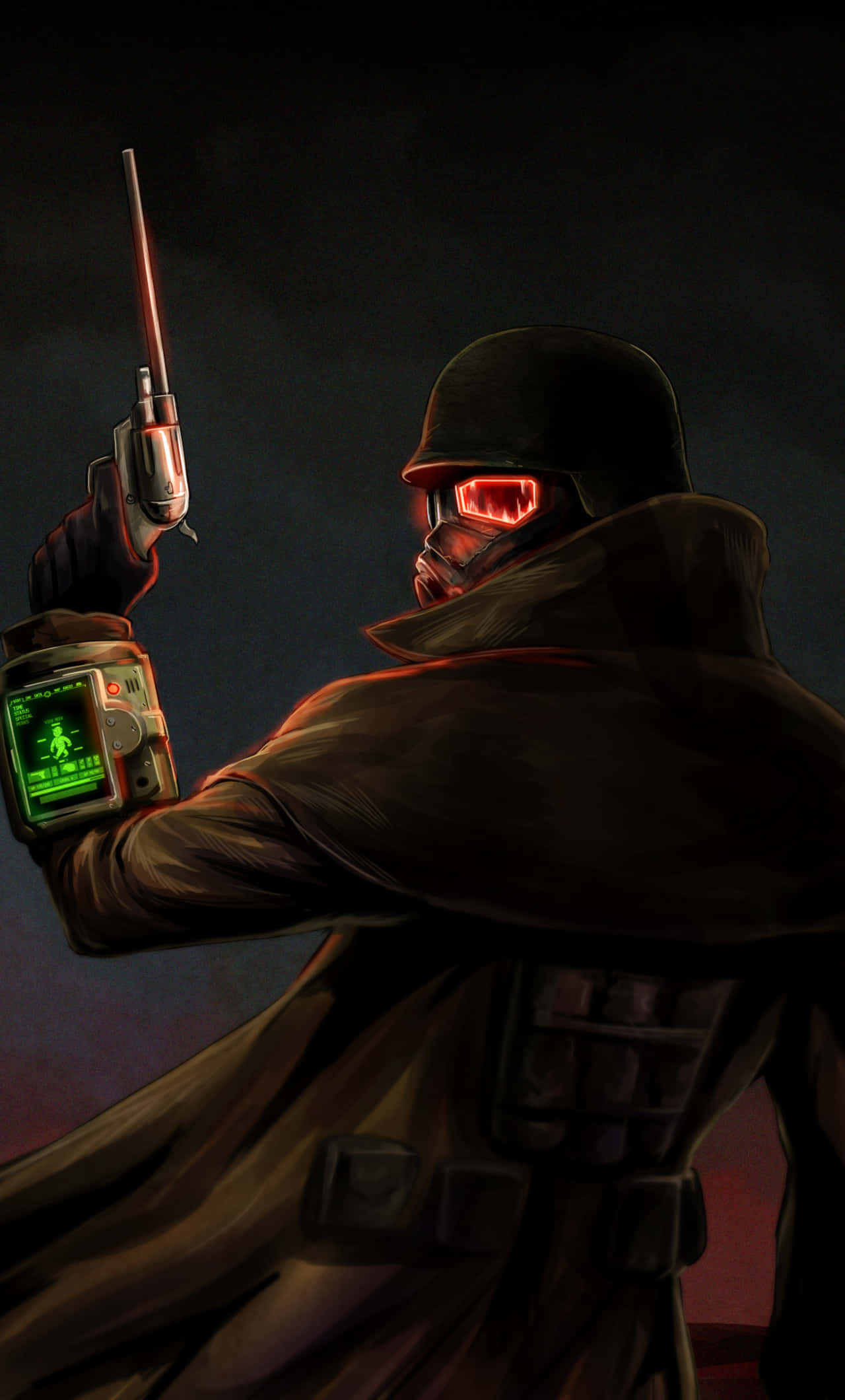 The Courier Fallout NV Phone Fundal