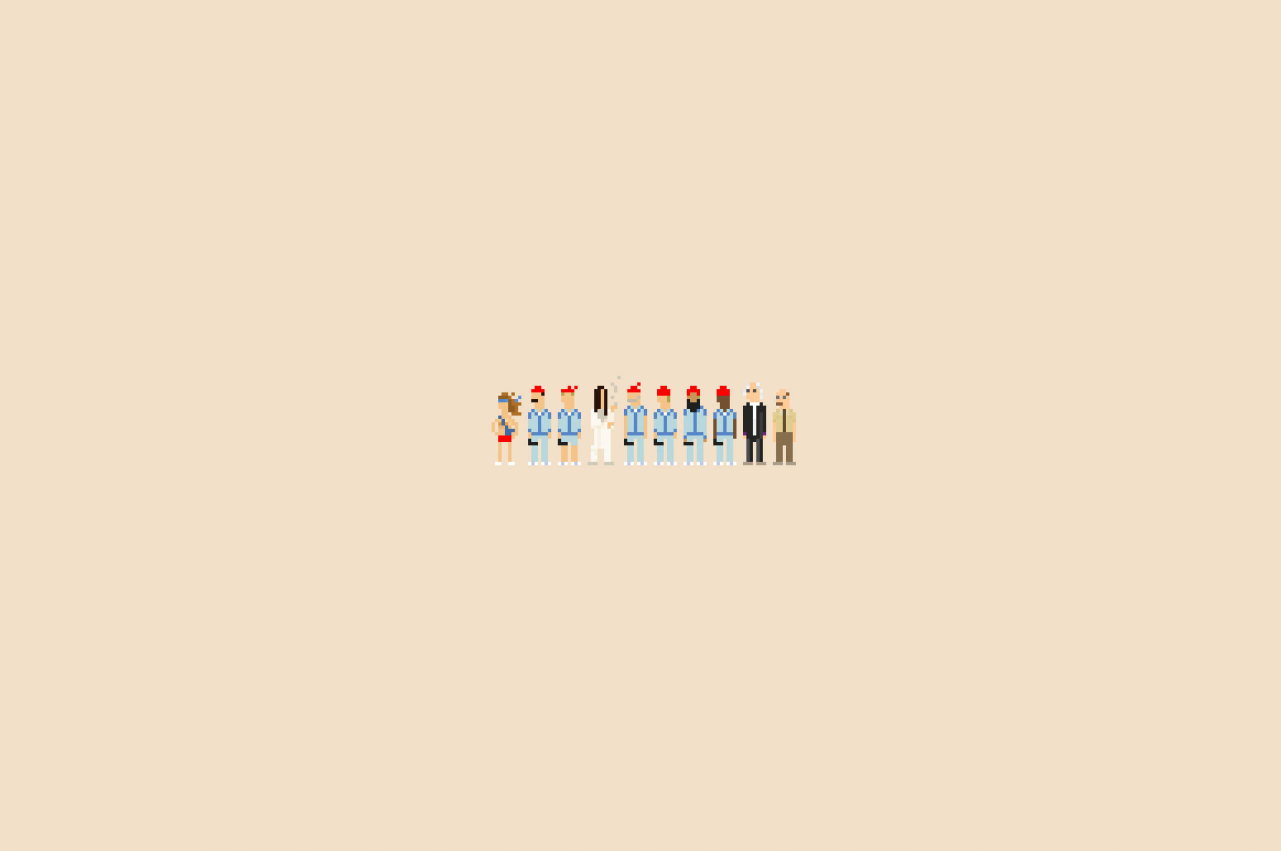 The Life Aquatic Pixel Minimalist Estetic Laptop Fundal