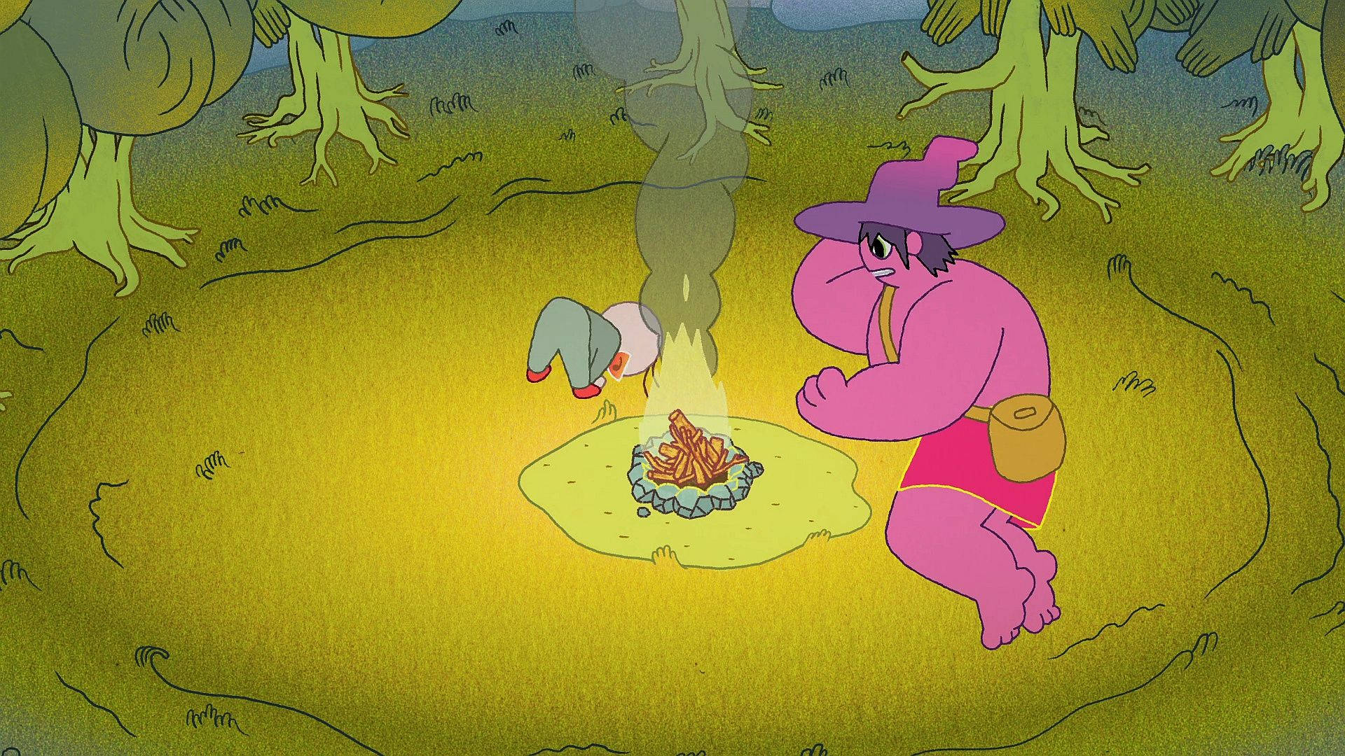 The Midnight Gospel Forest Campfire Fundal