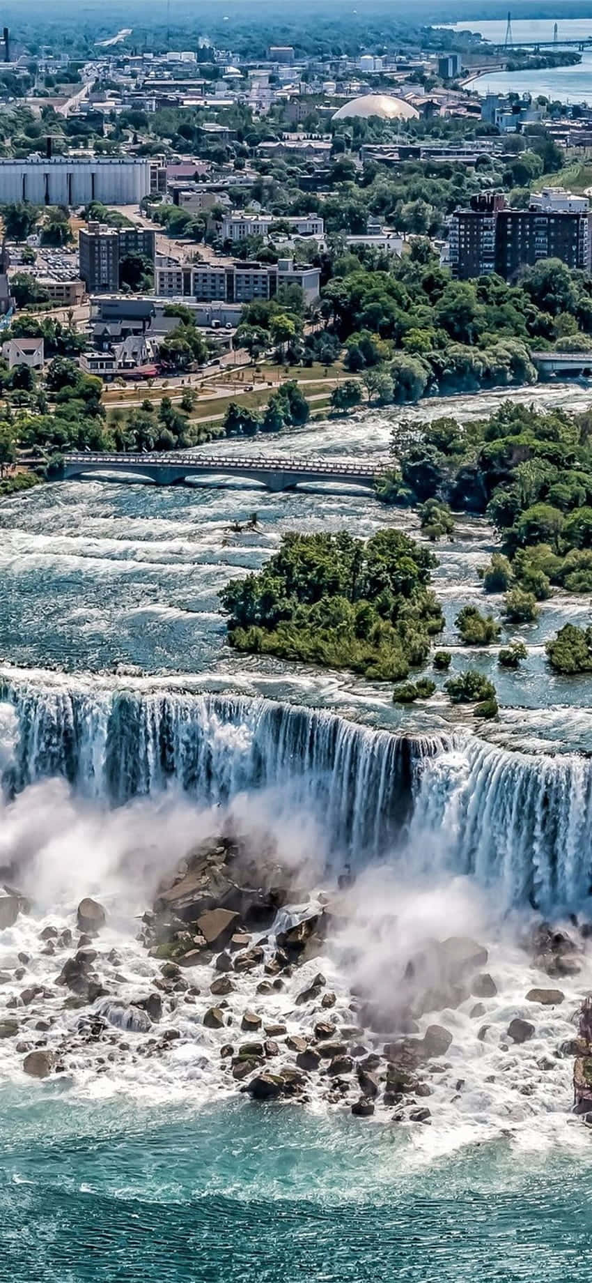 Frumusețea Naturală a Cascadei Niagara Fundal