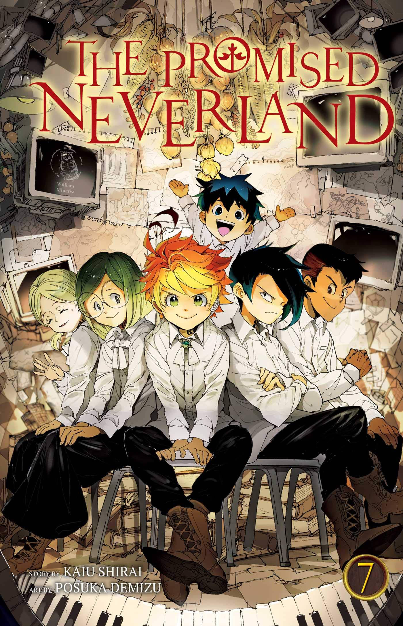 The Promised Neverland Volumul 7 Coperta Fundal