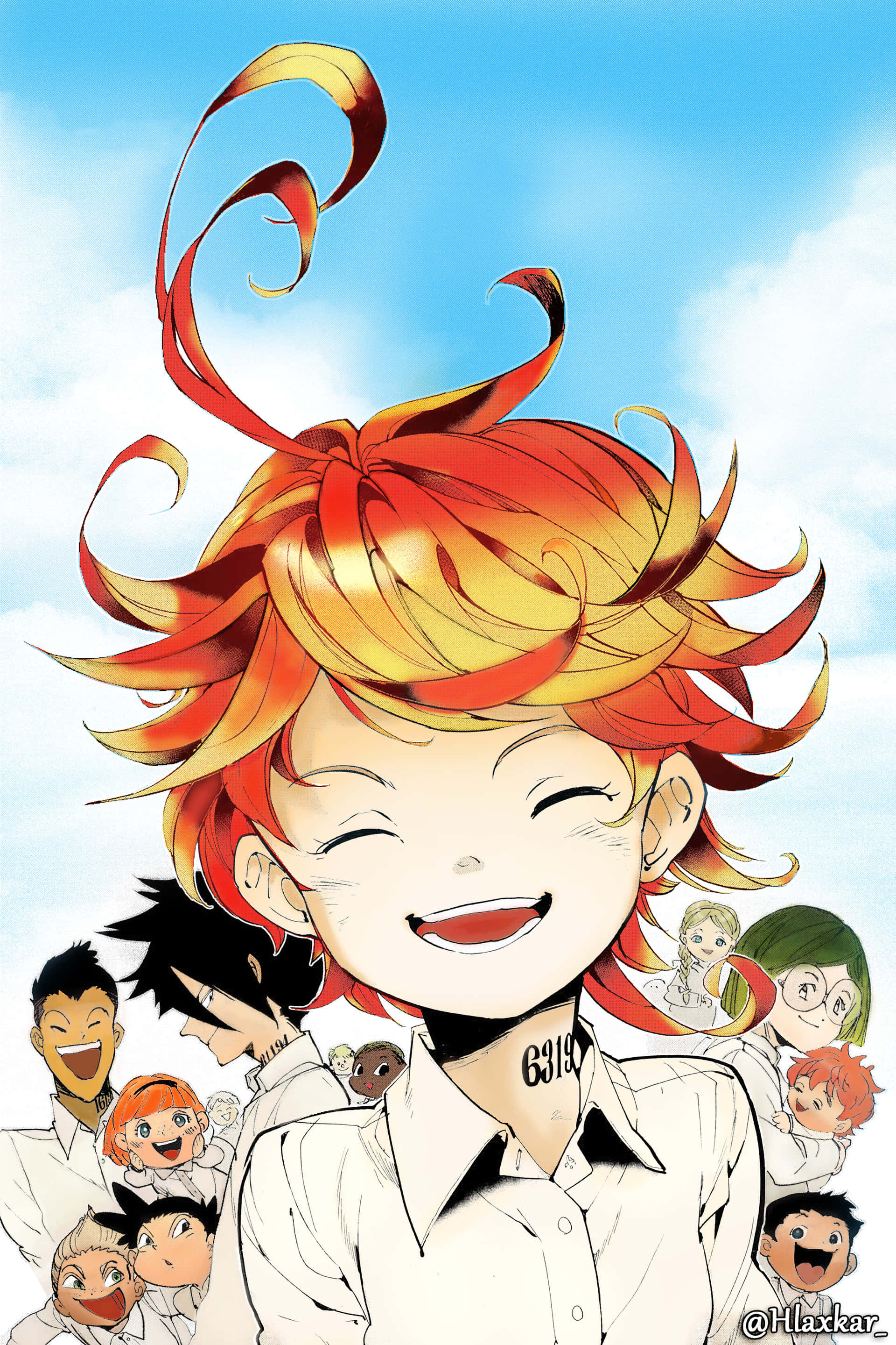 The Promised Neverland Imagine Veselă Fundal