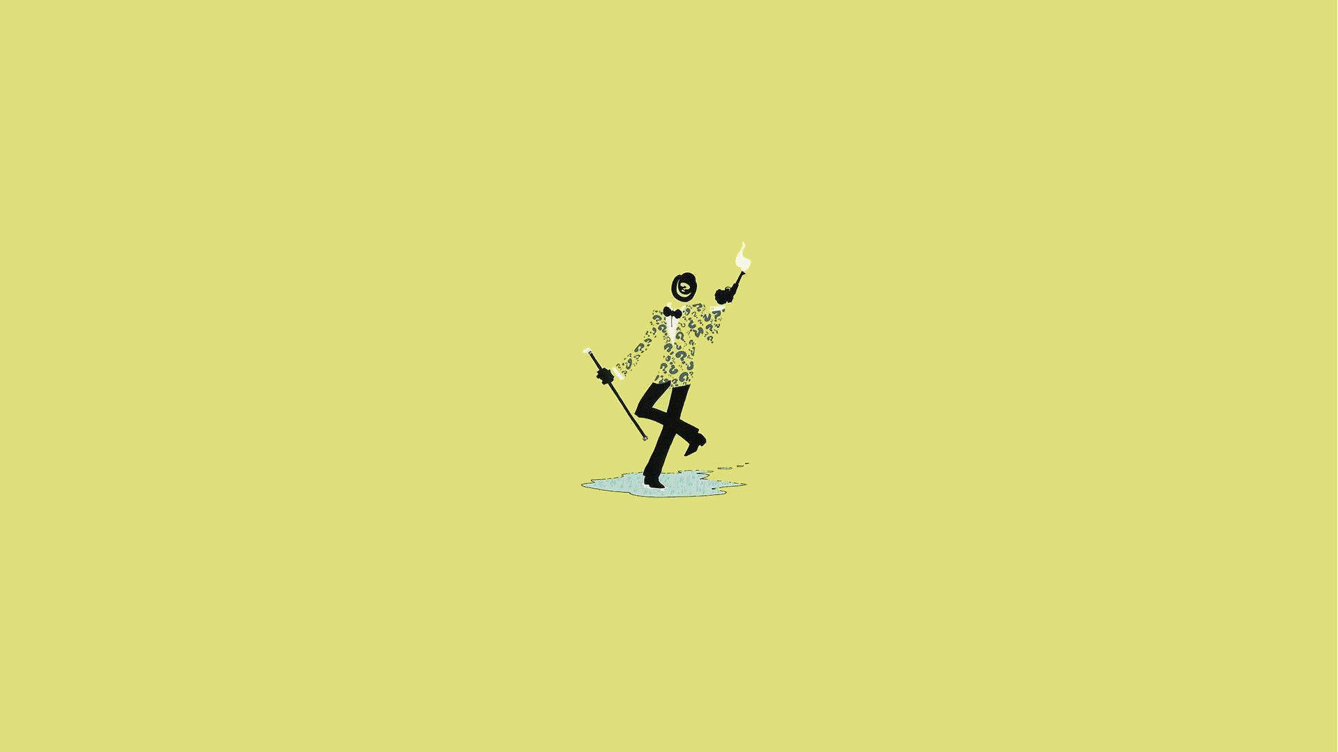 The Riddler Long Halloween Fundal Minimalist pentru Laptop Fundal