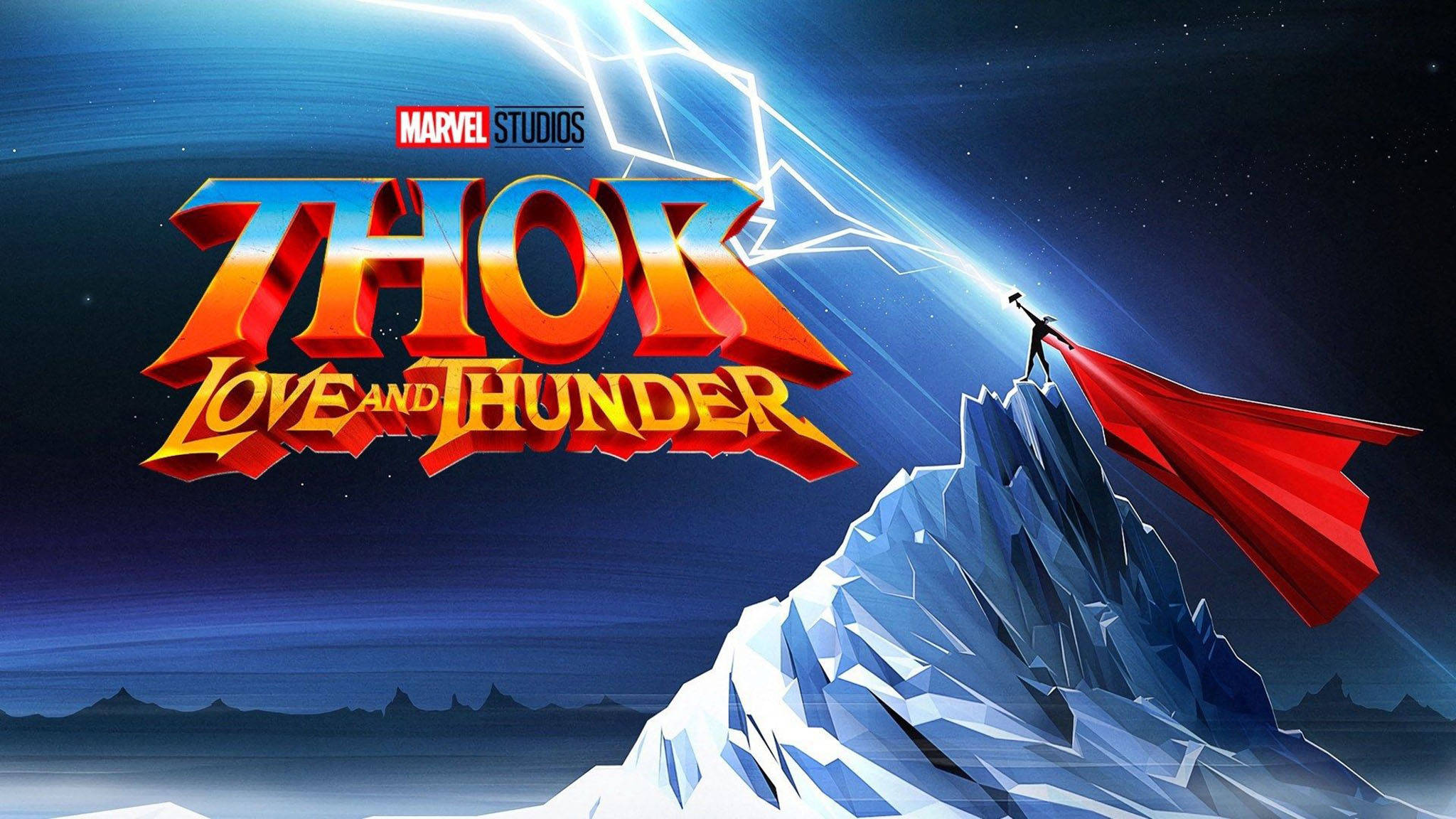 Thor Love And Thunder Artă Vectorială Fundal