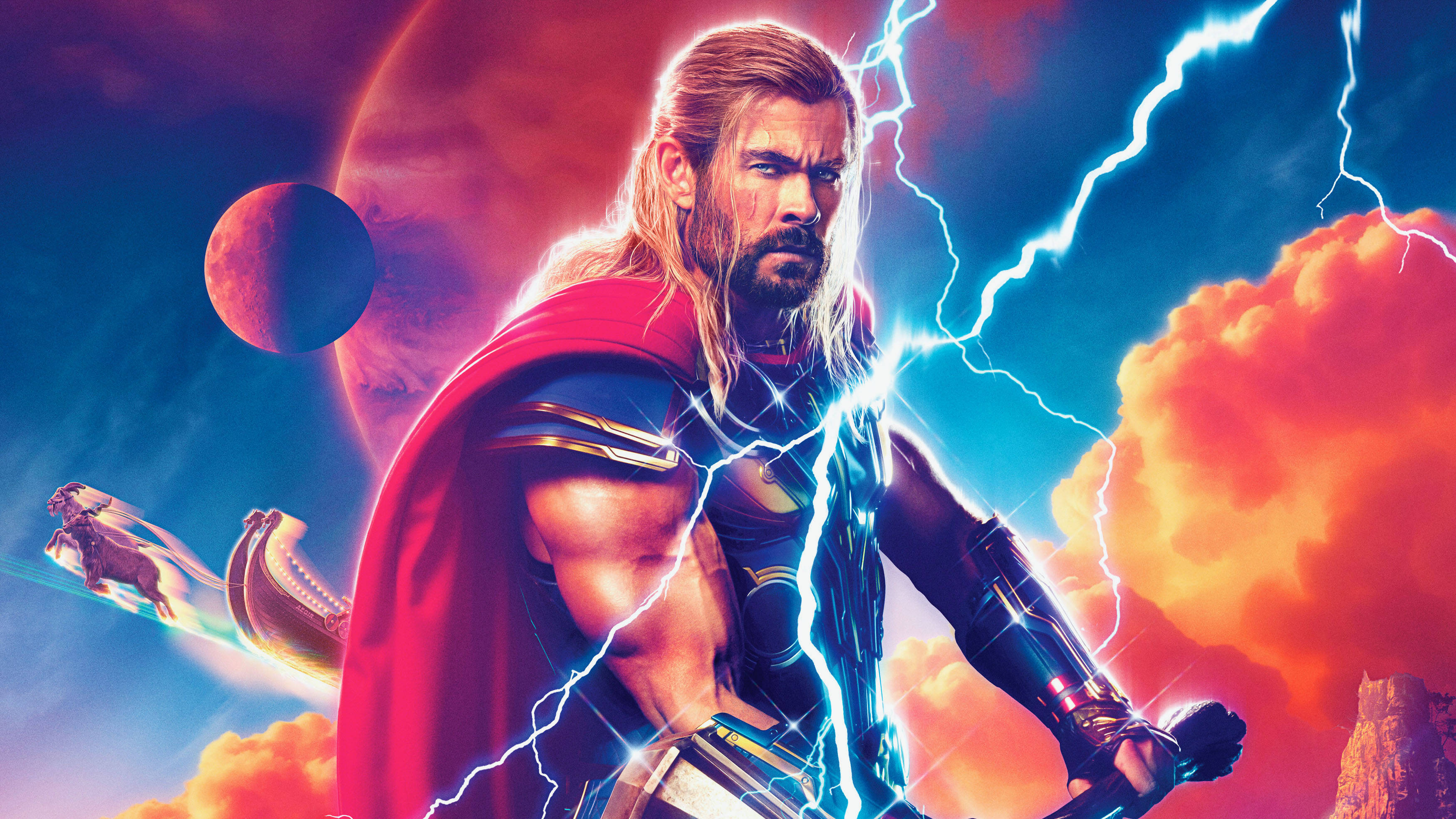 Thor Love And Thunder Thor Neînfricat Fundal