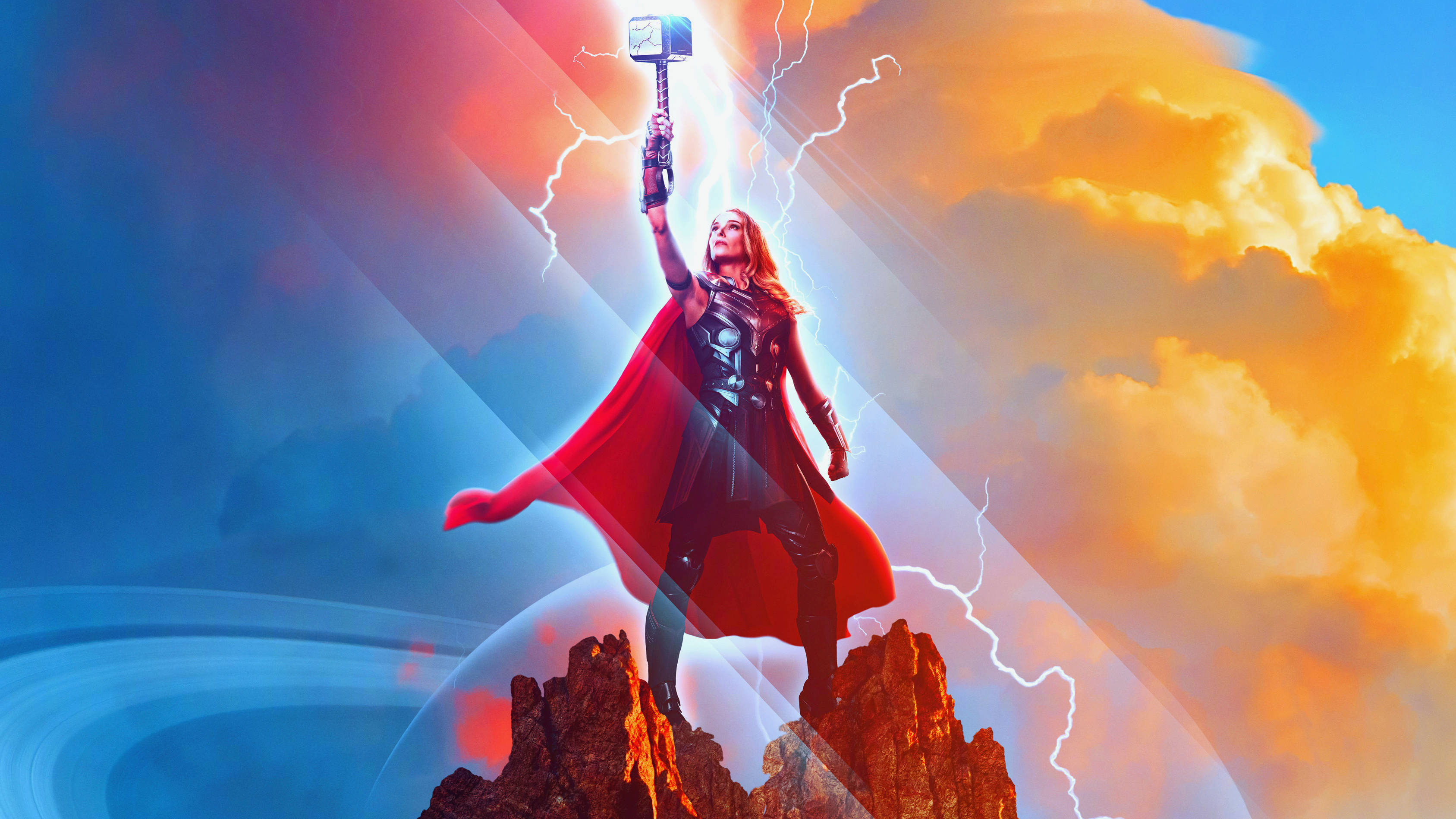 Thor Love And Thunder Jane Foster Artă Fundal