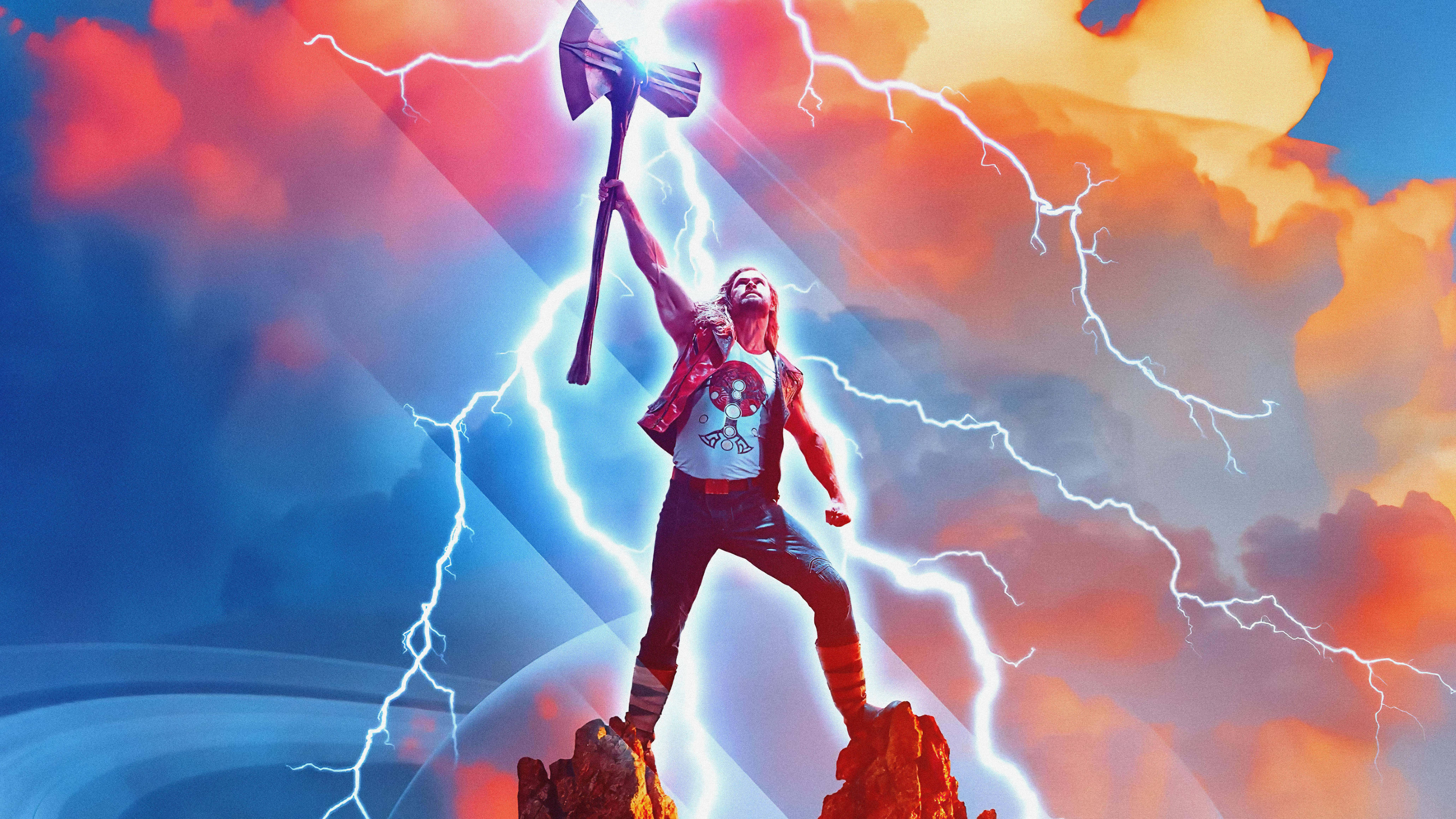 Thor Love And Thunder Manipularea Furtunii Fundal