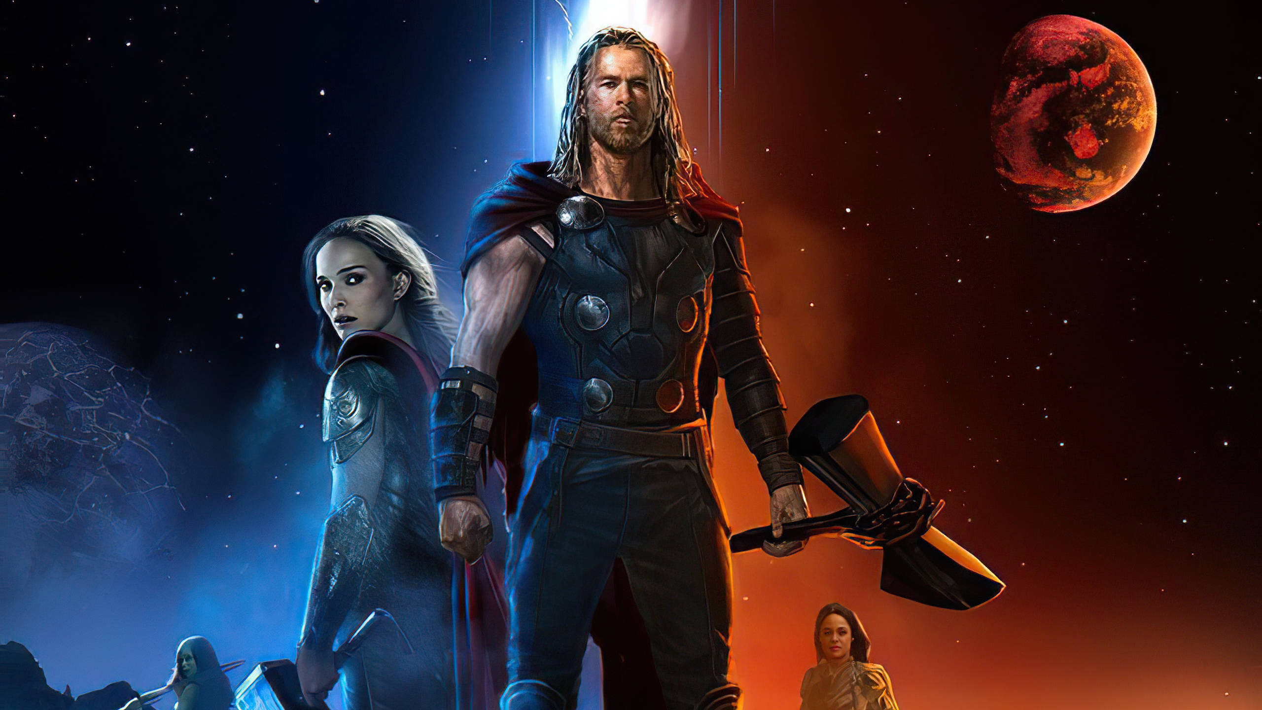 Thor Love And Thunder fan art Fundal