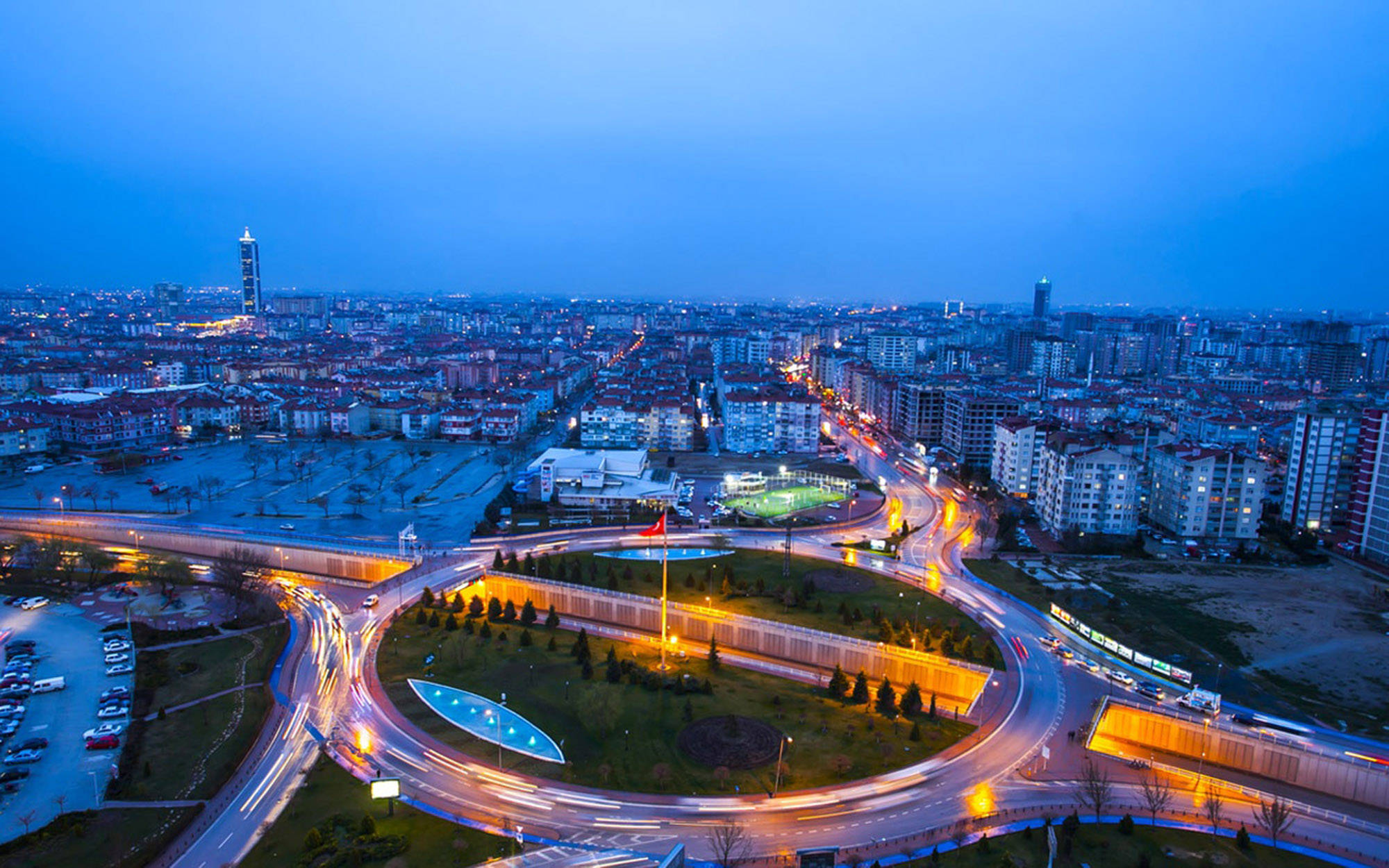 Time Lapse Orașul Konya Fundal