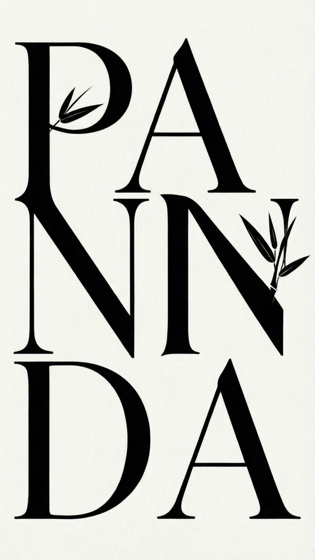 Tipografie Panda Fundal