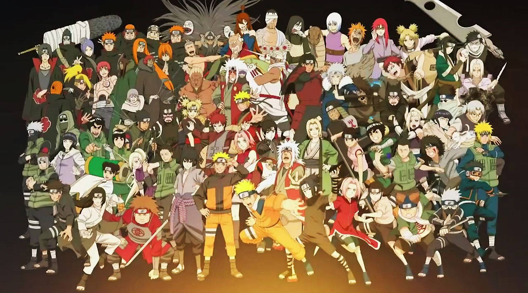 Toate personajele ninja Naruto Fundal