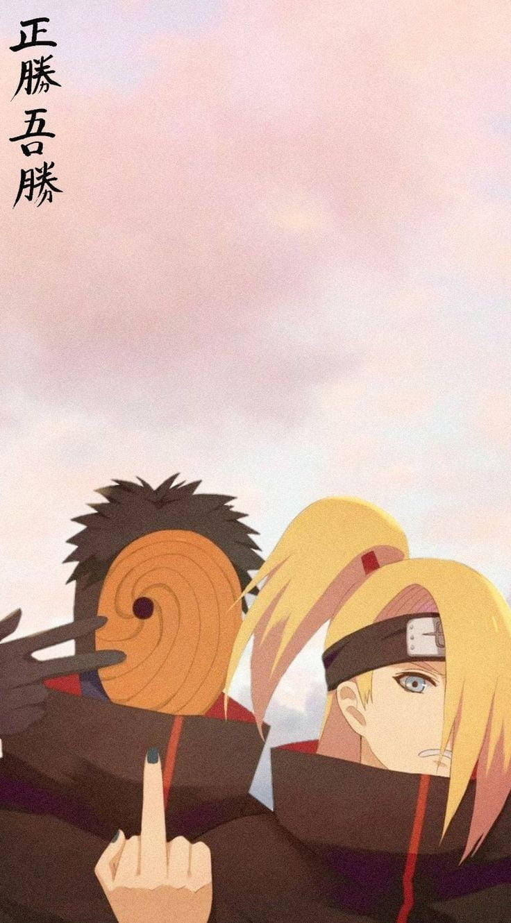 Tobi Naruto Deidara Degetul Mijlociu Fundal