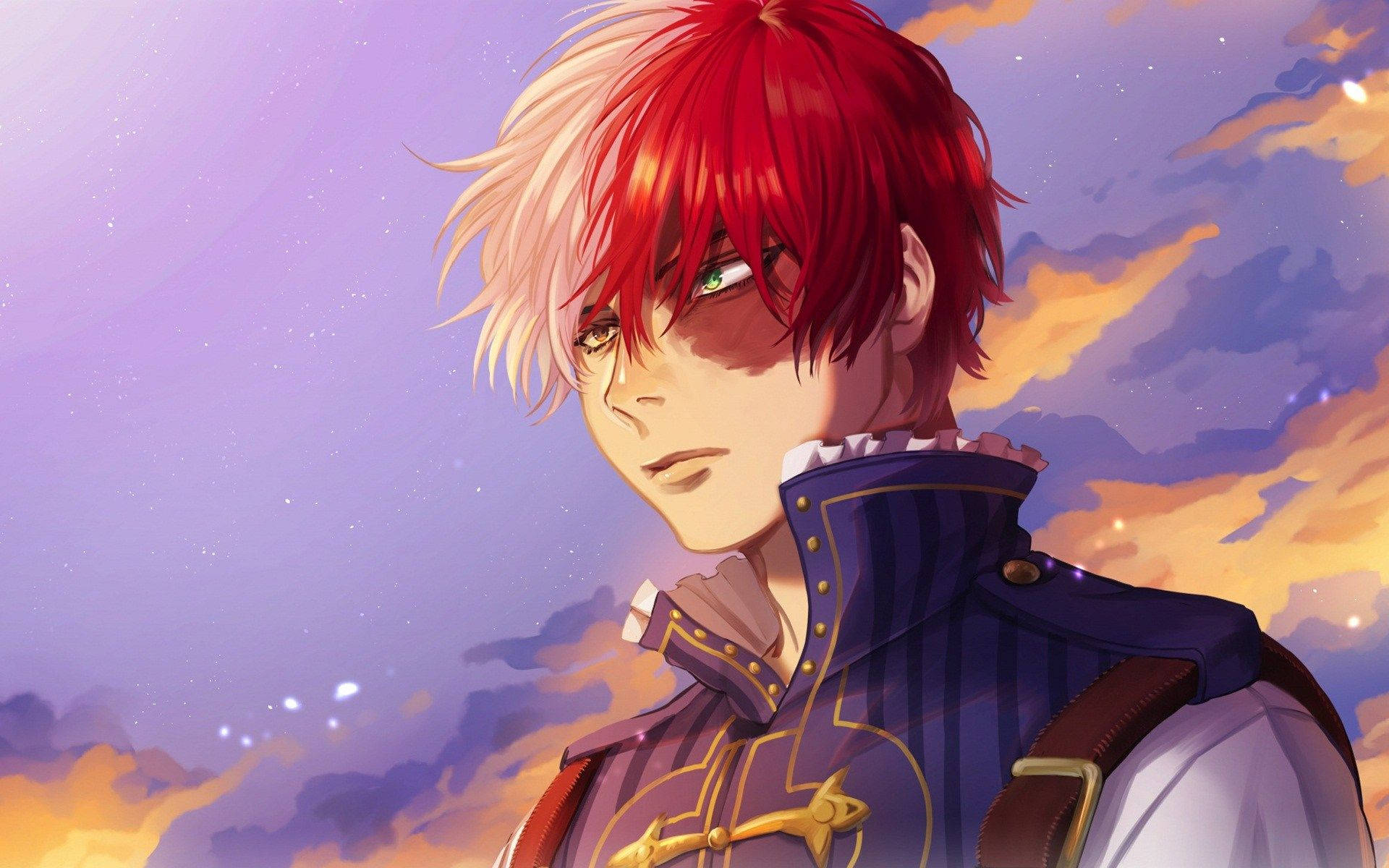 Todoroki Shoto drăguț din My Hero Academia Fundal