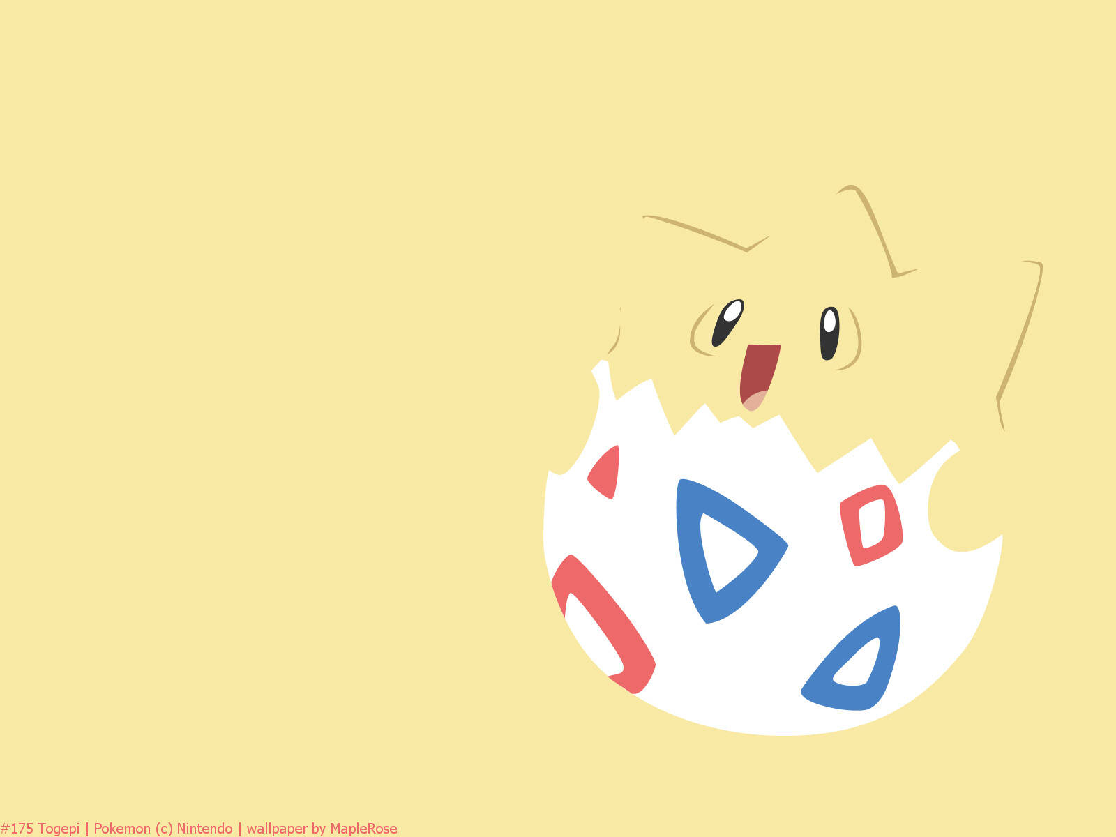 Togepi Galben Drăguț și Cool Pokemon Fundal