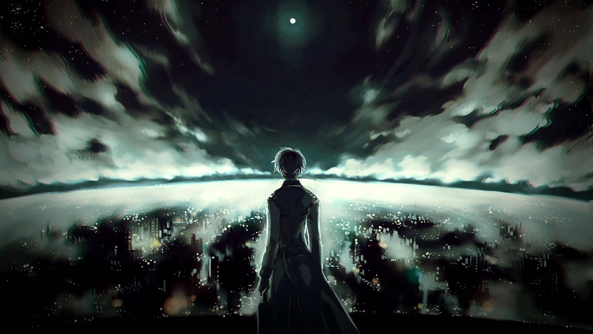 Tokyo Ghoul Fundal de calculator întunecat estetic anime — Anime întunecat GIF Fundal