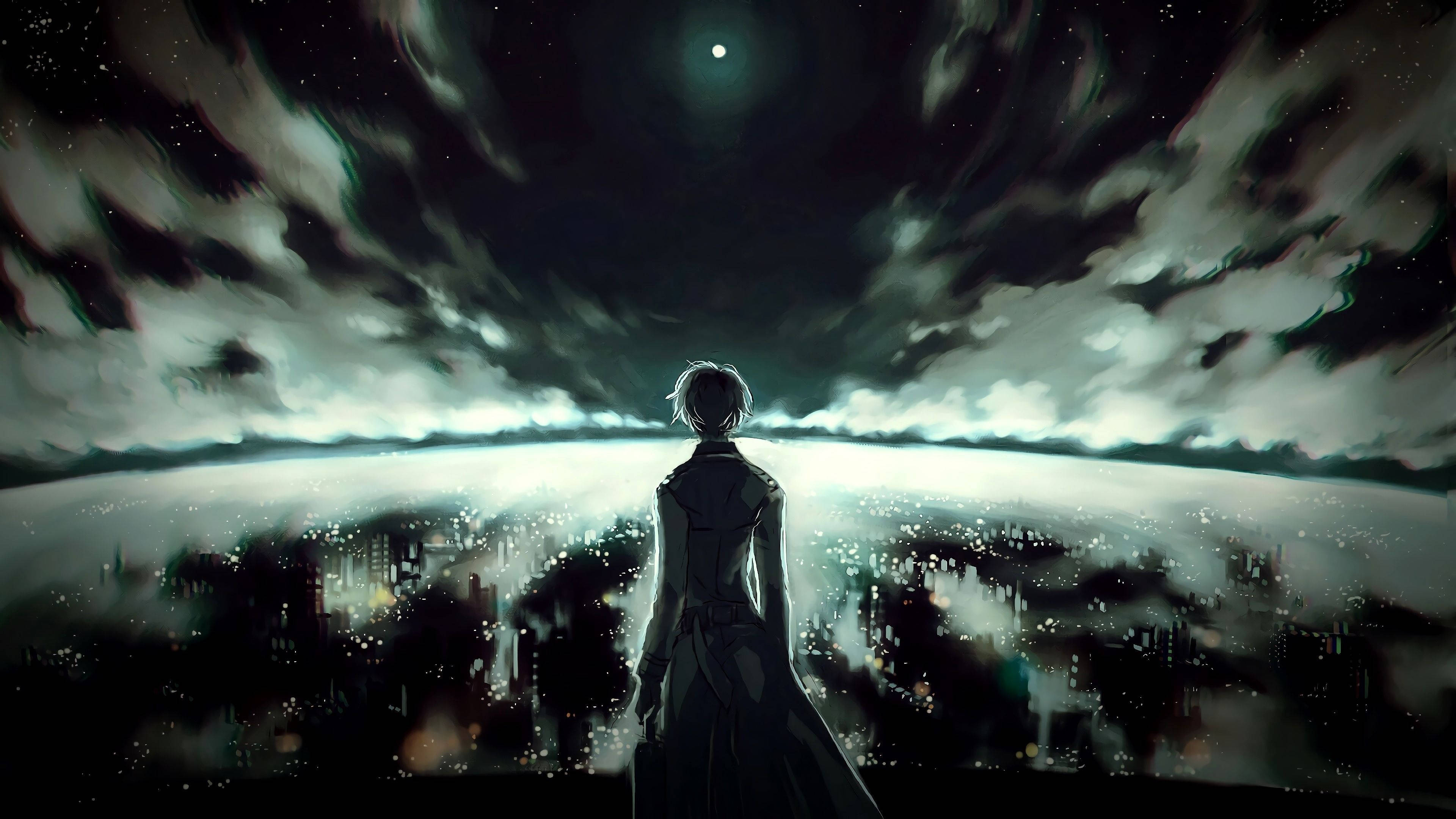 Tokyo Ghoul Fundal de calculator întunecat estetic anime Fundal