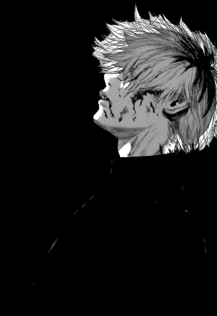 Tokyo Ghoul Ken Kaneki Trist Anime Fundal