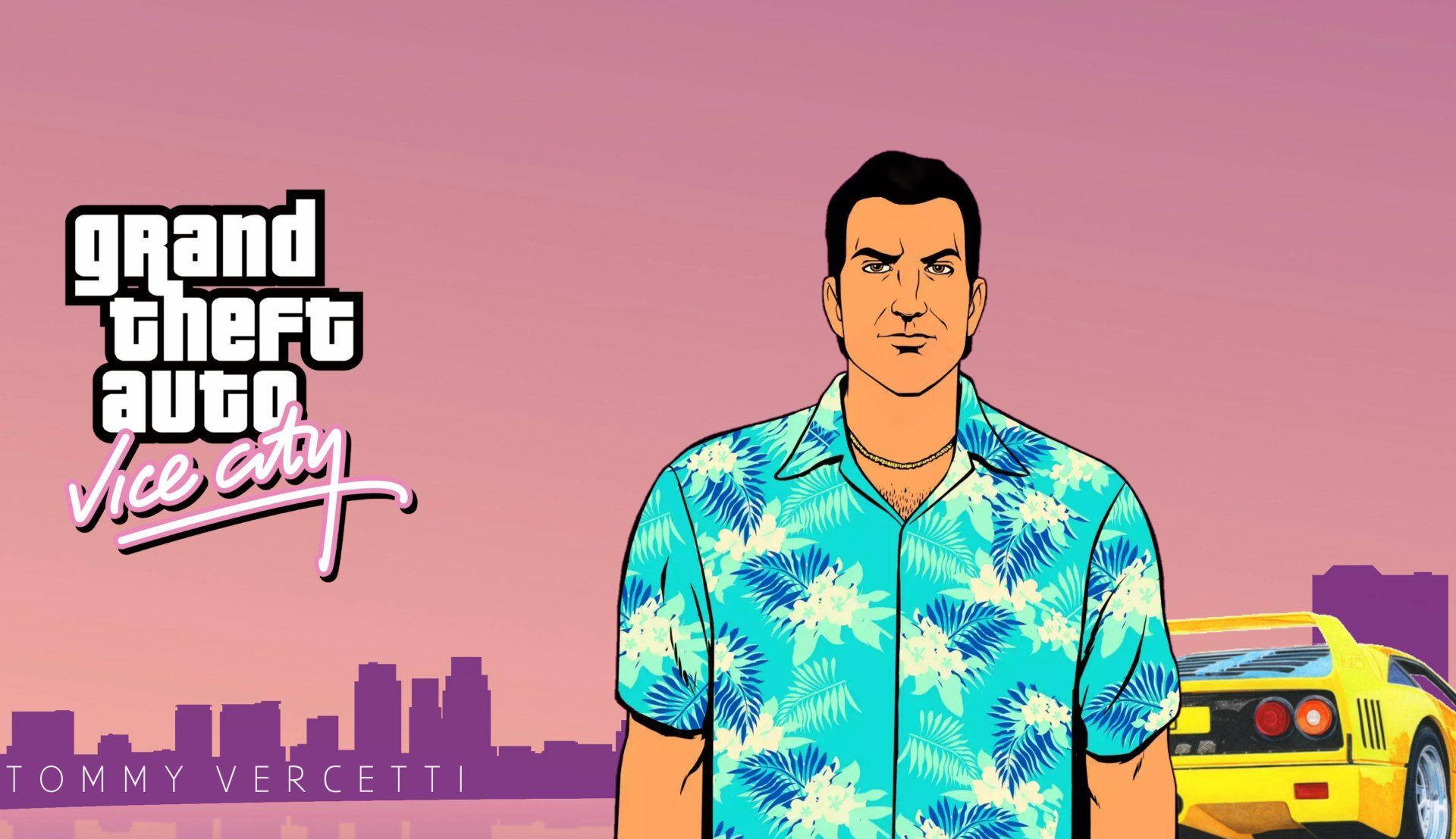 Tommy Vercetti din GTA Vice City Fundal