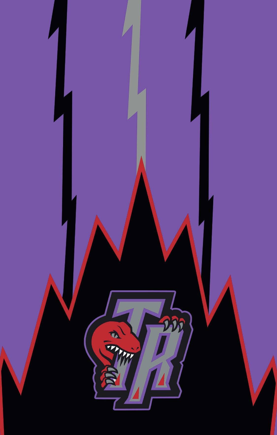 Toronto Raptors în Violet Fundal