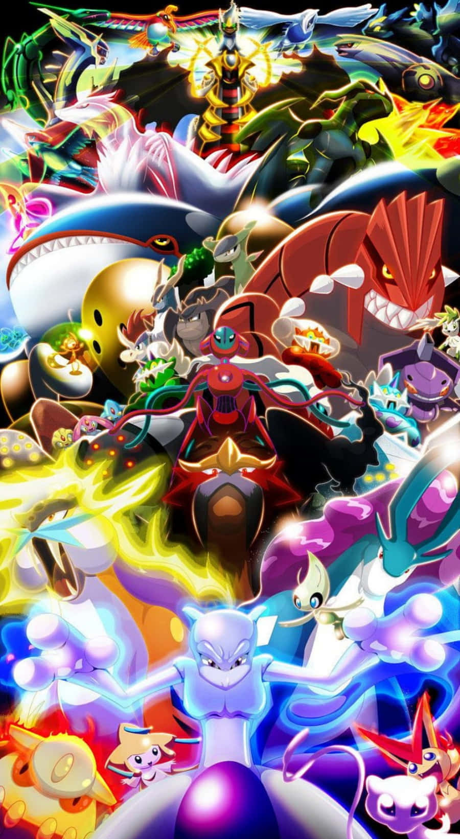 Toți Pokemonii Legendar - Imagine pentru Telefon Fundal