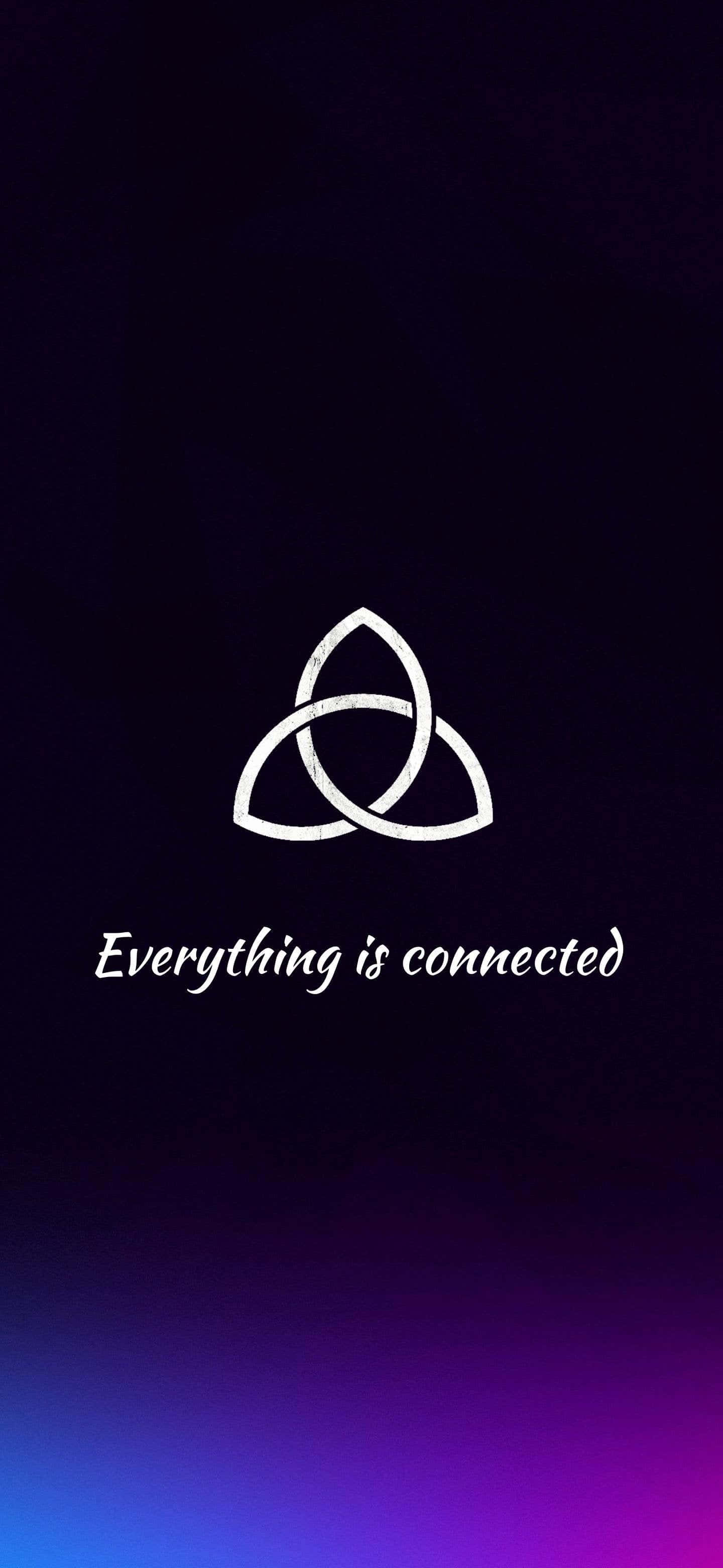 Totul Este Conectat – Simbolul Triquetra Fundal