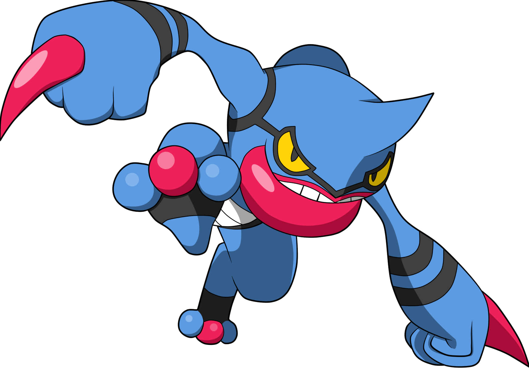 Toxicroak Pokemon lovind cu piciorul Fundal