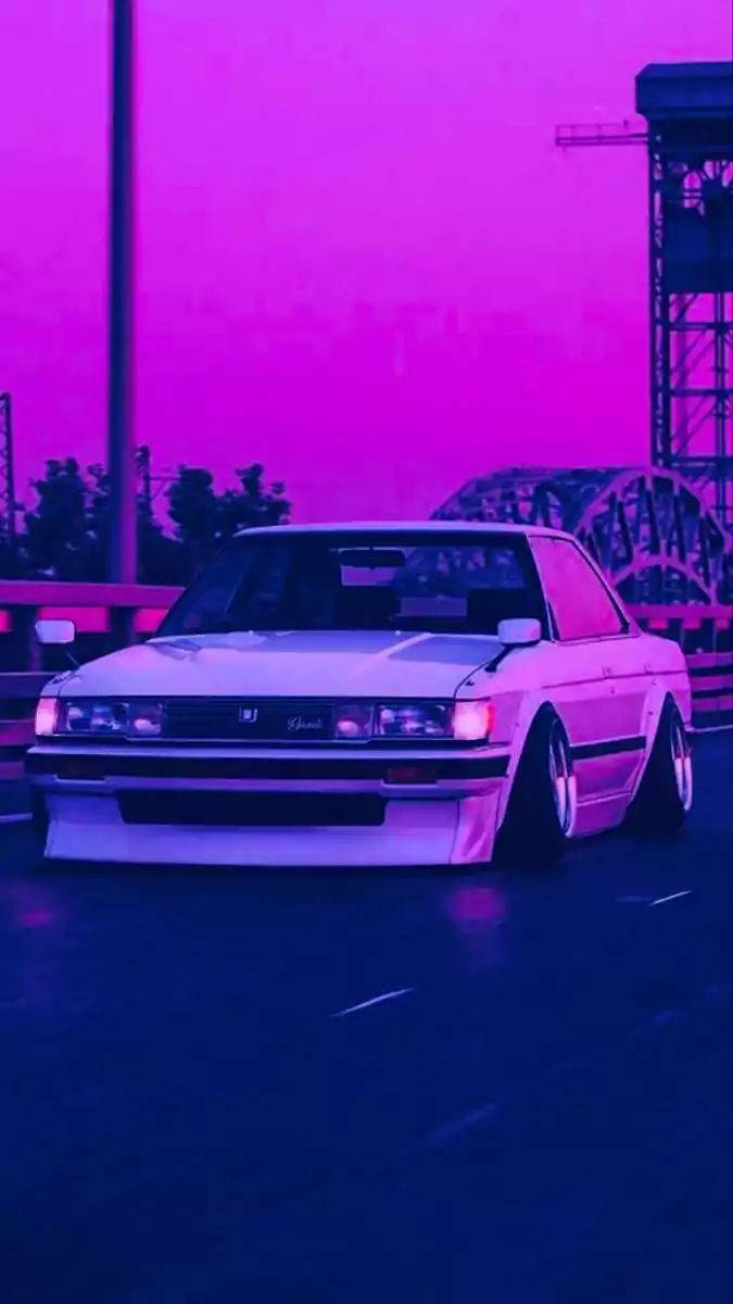 Toyota clasică cu estetică JDM Fundal