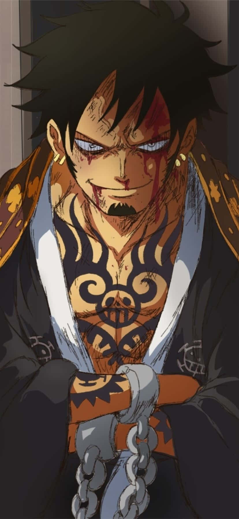 Trafalgar D. Water Law din One Piece Fundal