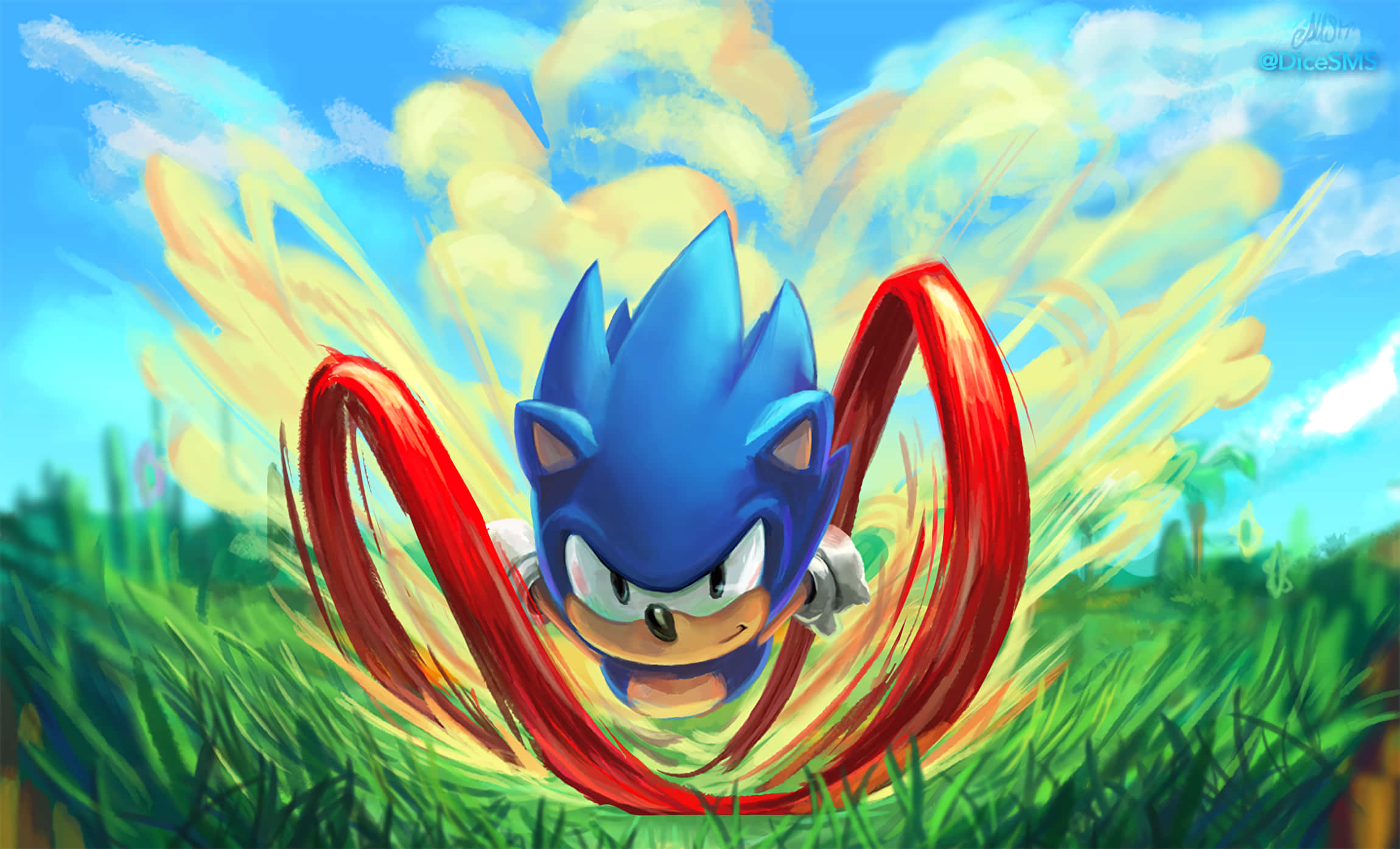 Trăiește senzația incredibilă de a juca toate jocurile tale clasice preferate cu Sonic în Sonic Mania! Fundal