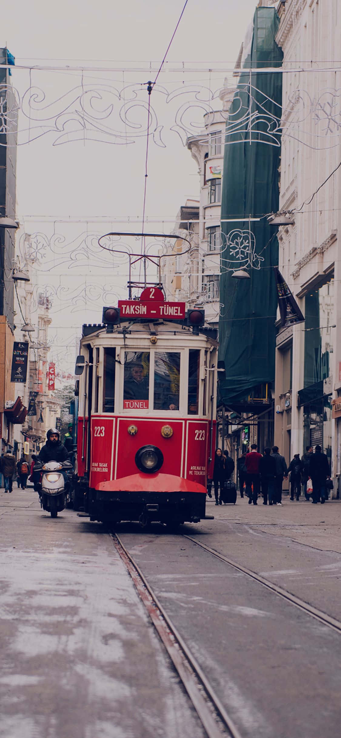 Tramvai Istanbul Turcia Telefon Călătorie Fundal