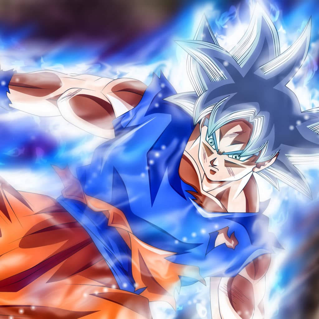 Transformarea Goku în Ultra Instinct Estetică Fundal