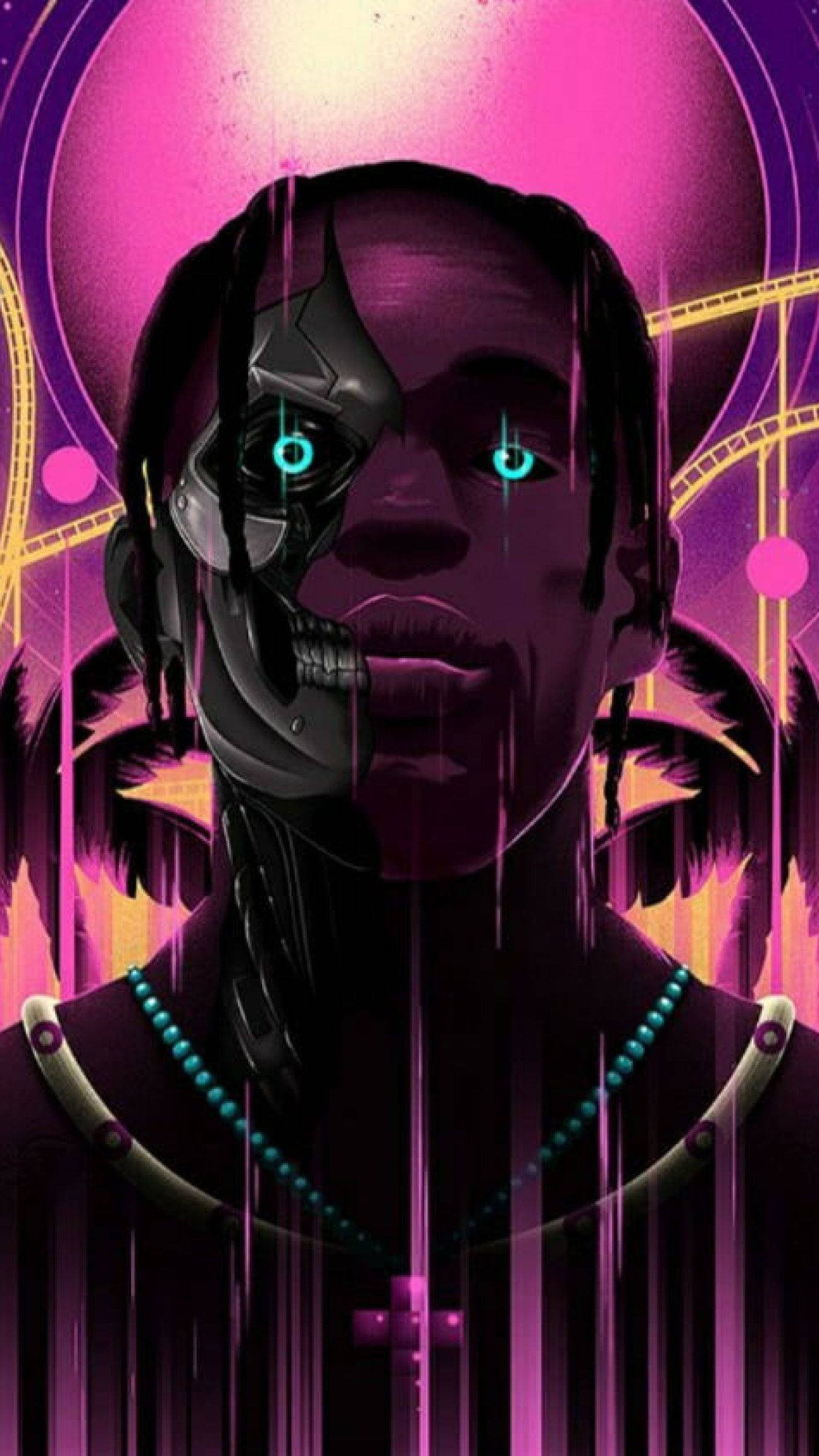 Travis Scott Astronomical Bundle costum Fortnite PFP Fundal